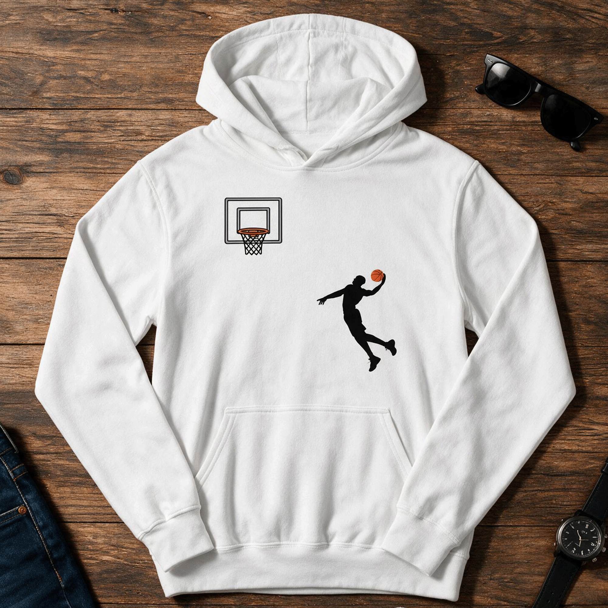 Basketball Classic Cotton Hoodie Sweatshirt