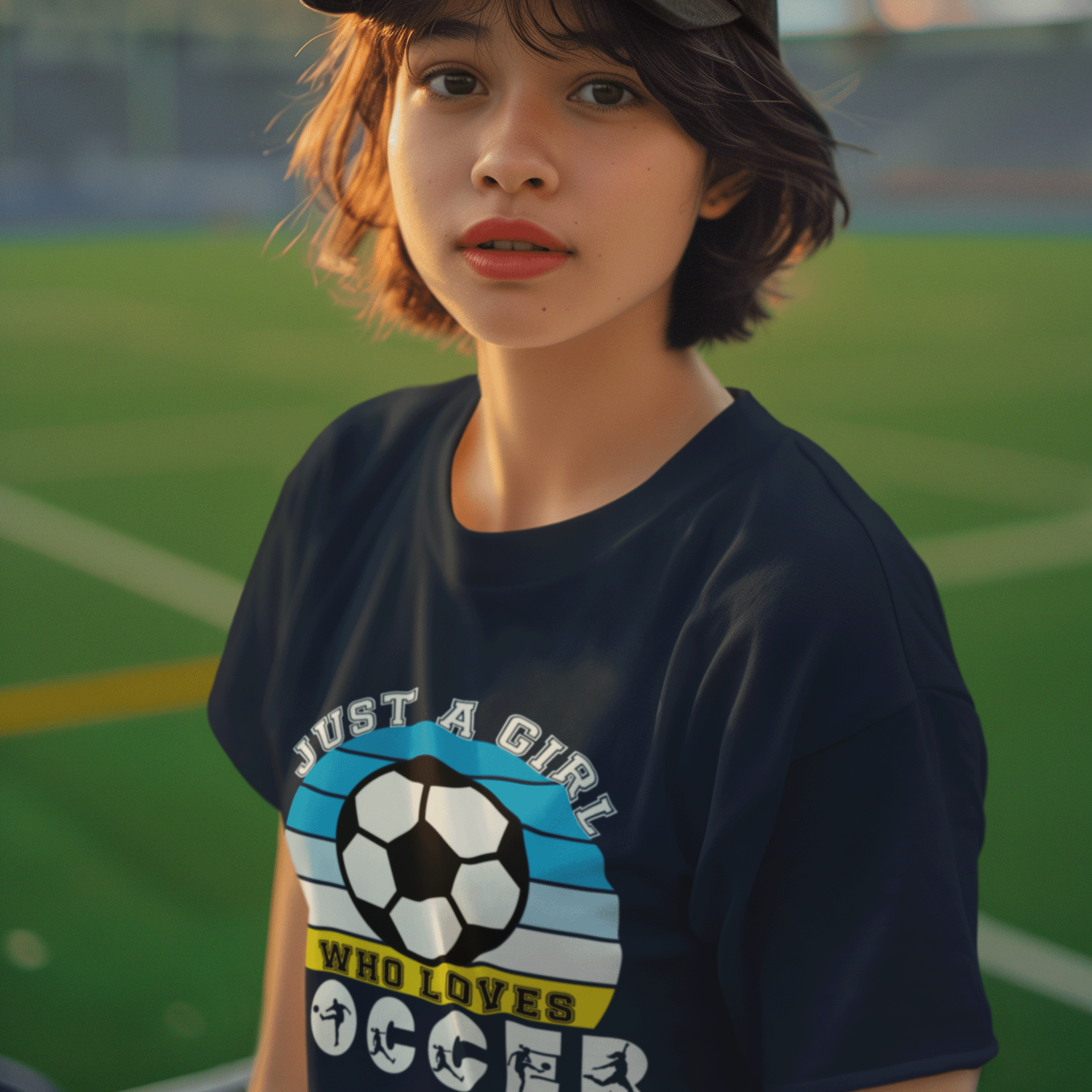 Just a Girl Who Loves Soccer Youth T-shirt