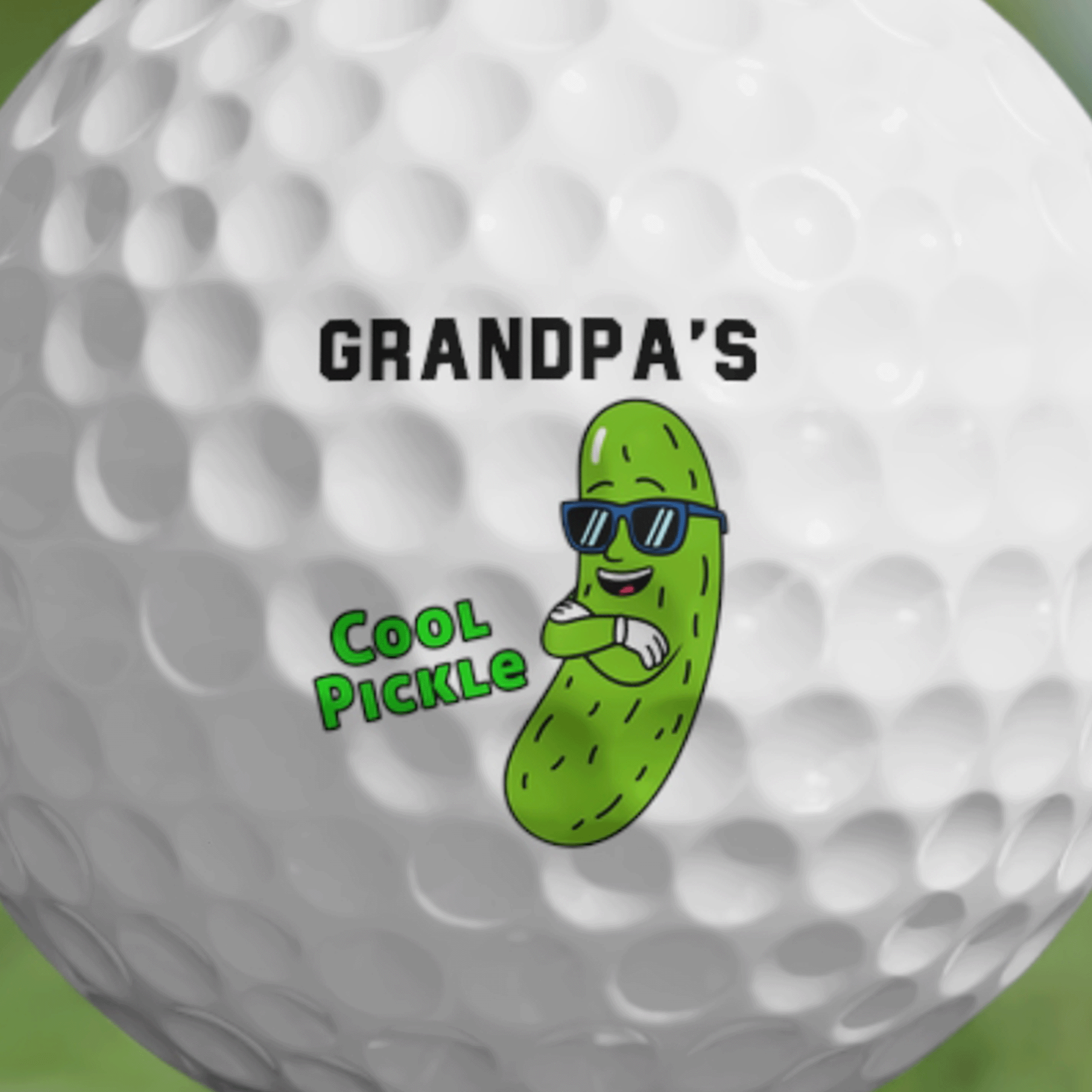 PERSONALIZED Cool Pickle Golf Balls