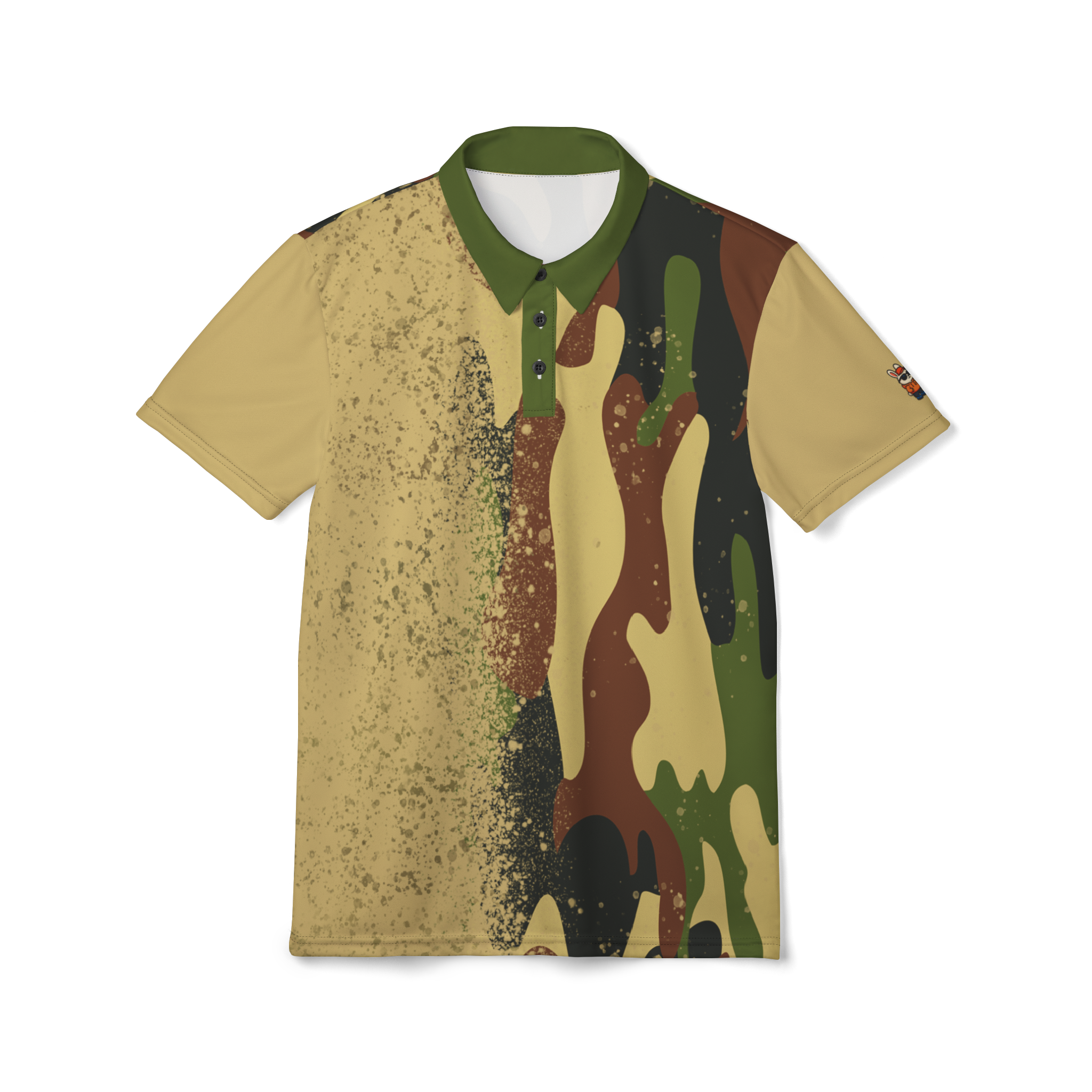 Camouflage Short-Sleeve Sports Polo