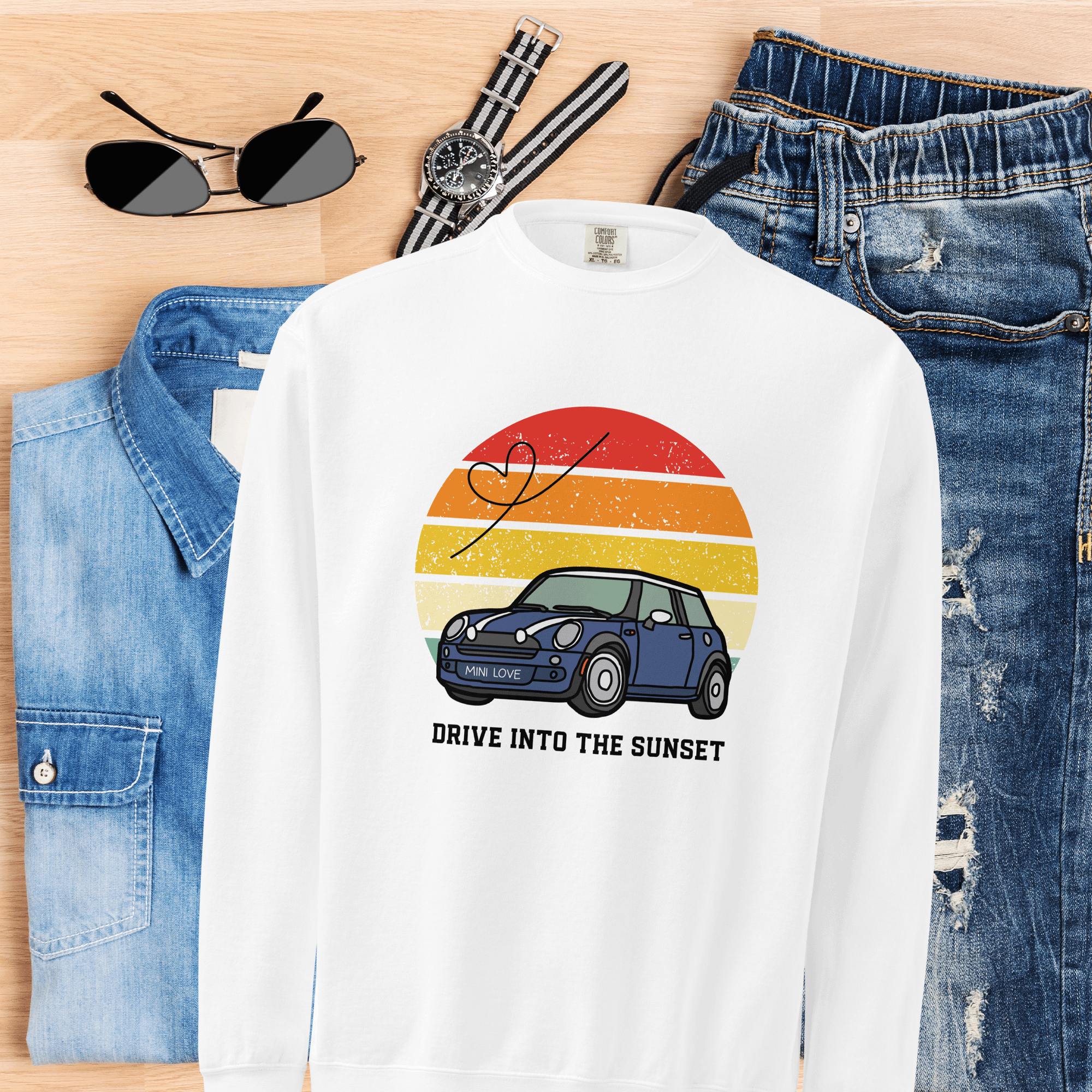 Mini Drive into the Sunset Sweatshirt