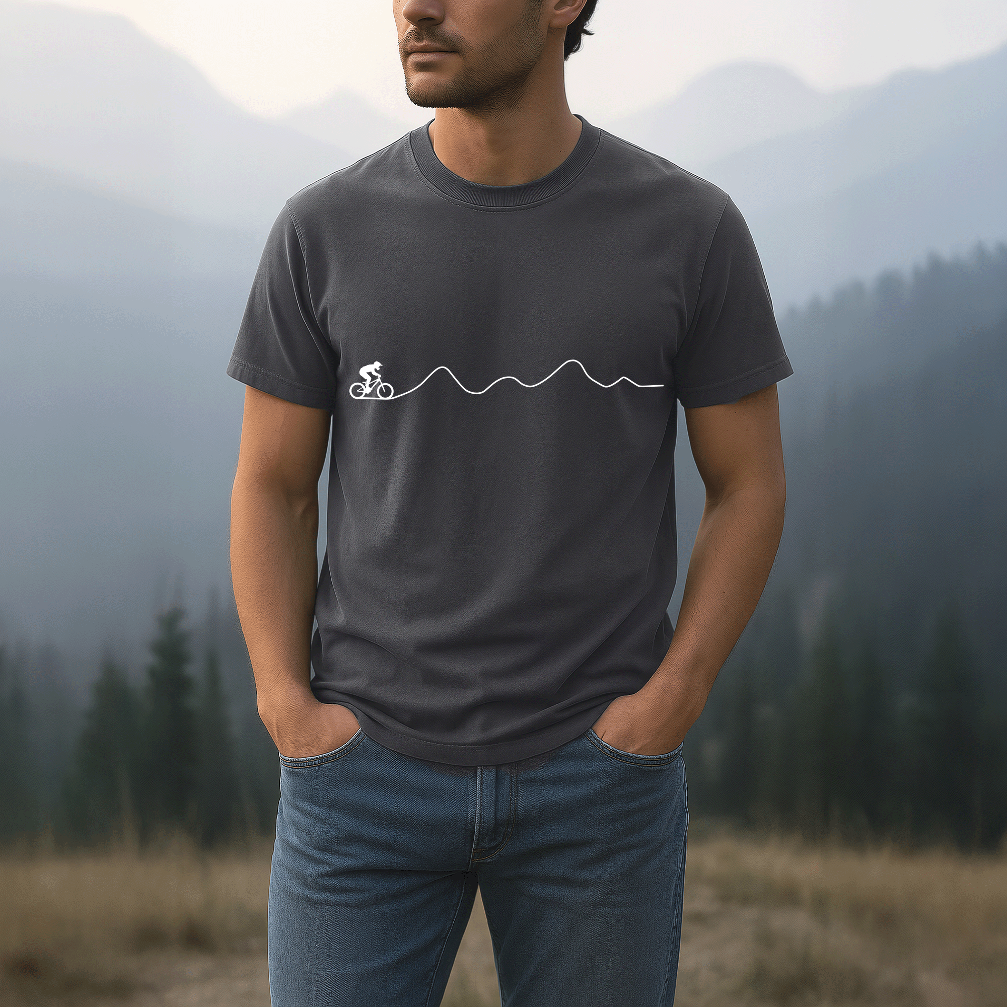 Mountain Biker Minimalist T-shirt