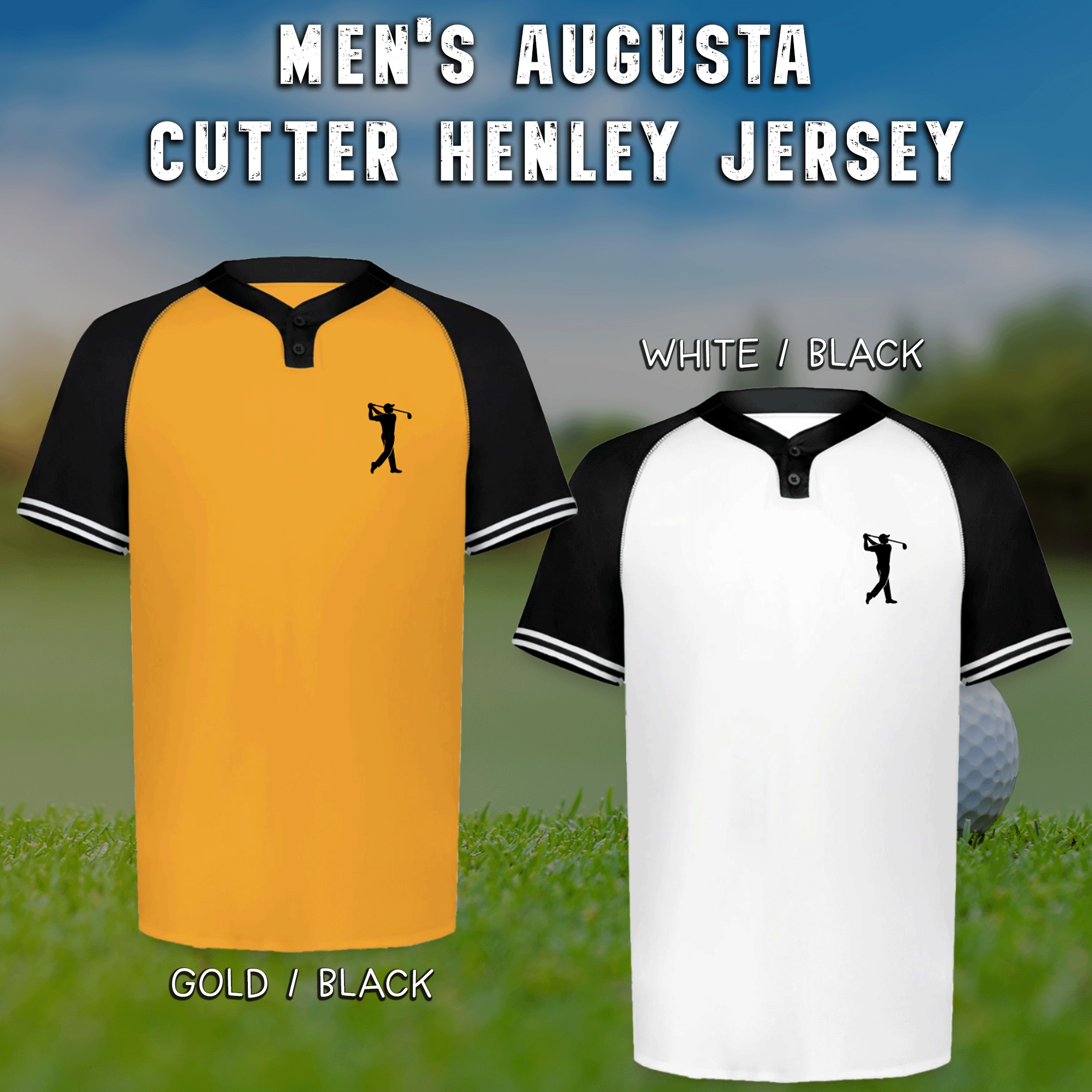Men's Golfer Augusta Sportswear Cutter Henley Jersey