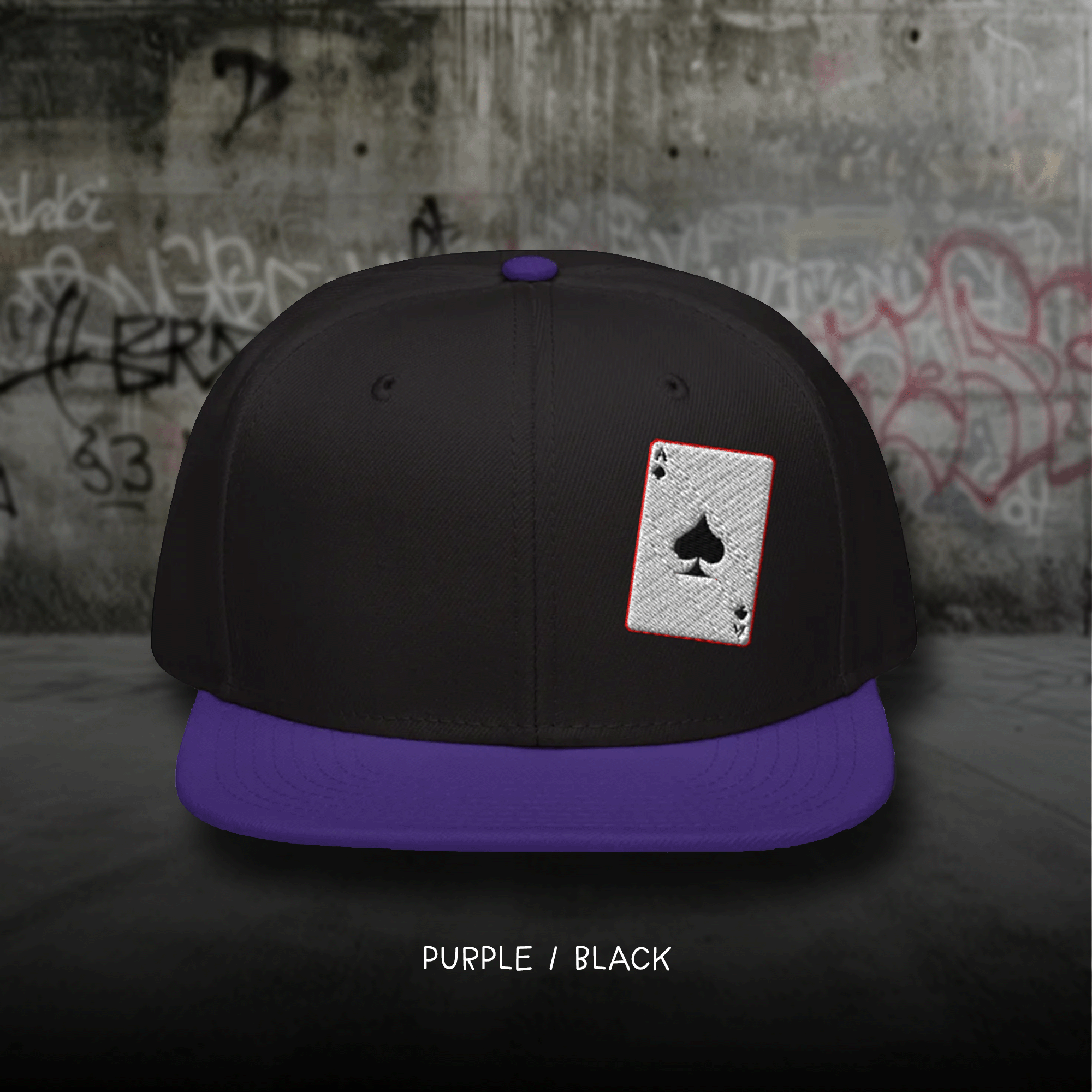 Ace of Spades Card Snapback Cap