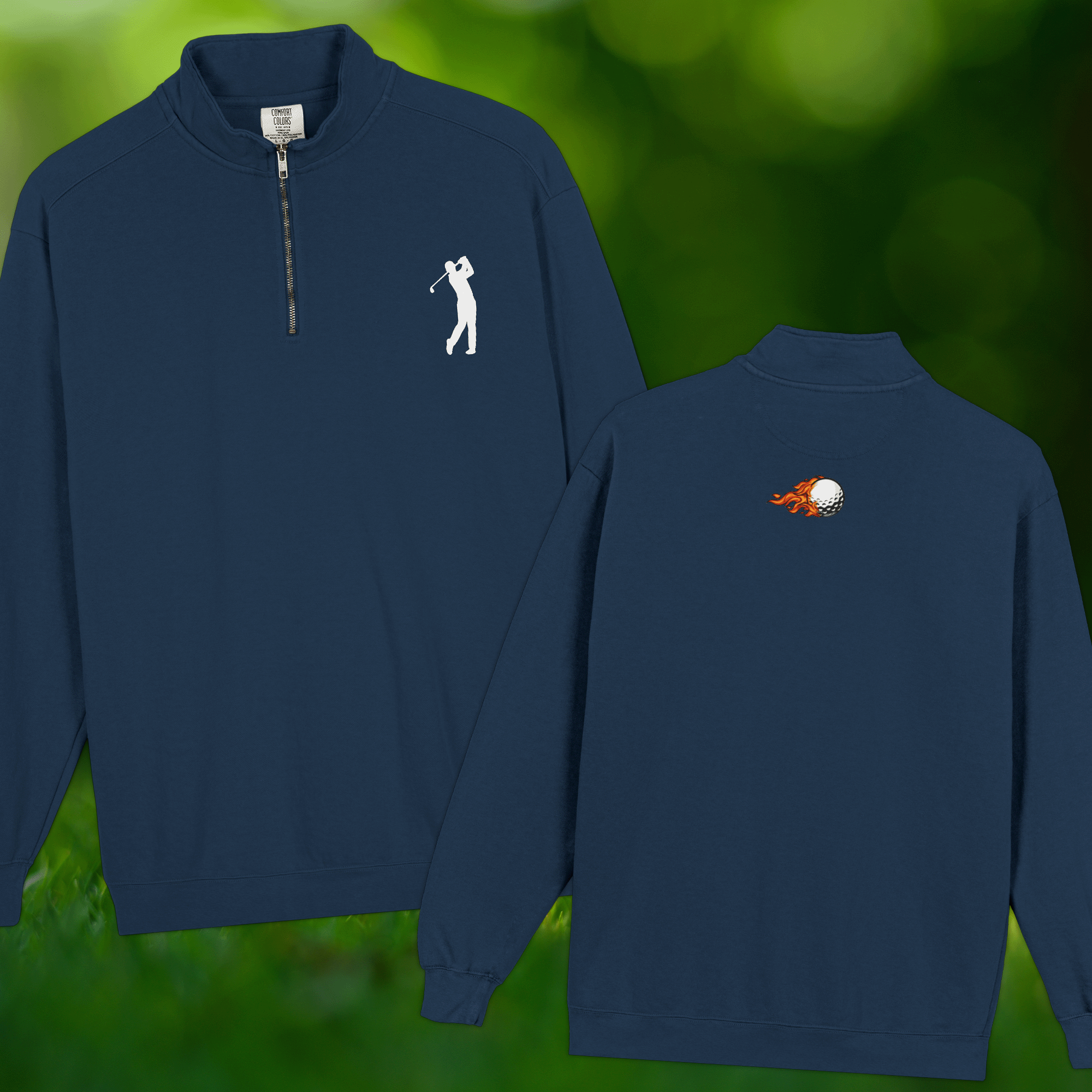 Men's Golf Quarter-Zip Comfort Colors Sweatshirt