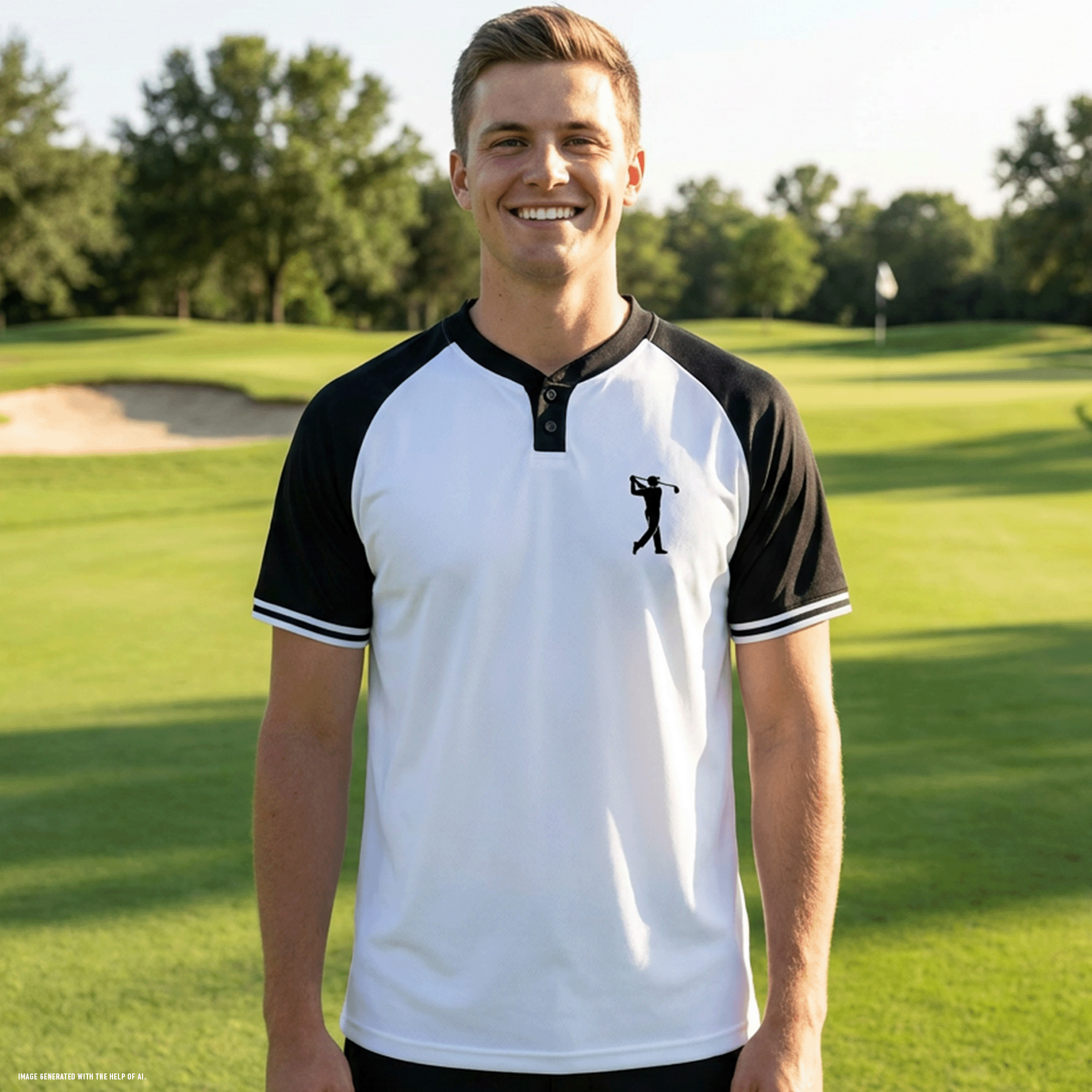 Men's Golfer Augusta Sportswear Cutter Henley Jersey