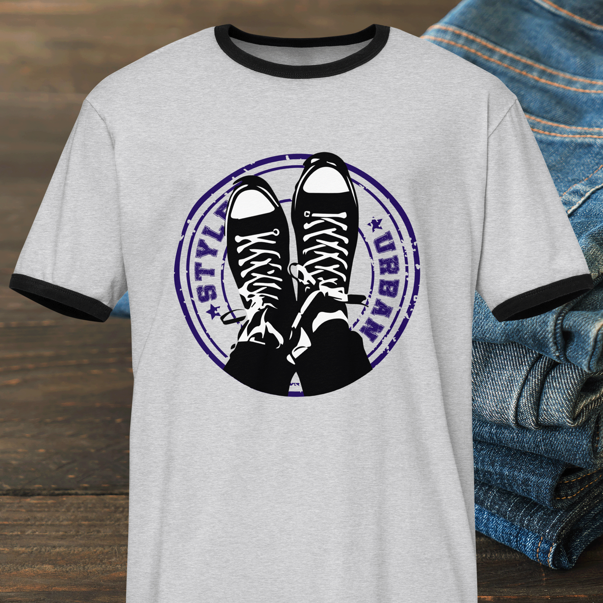 Urban Style Sneakers Ringer T-shirt