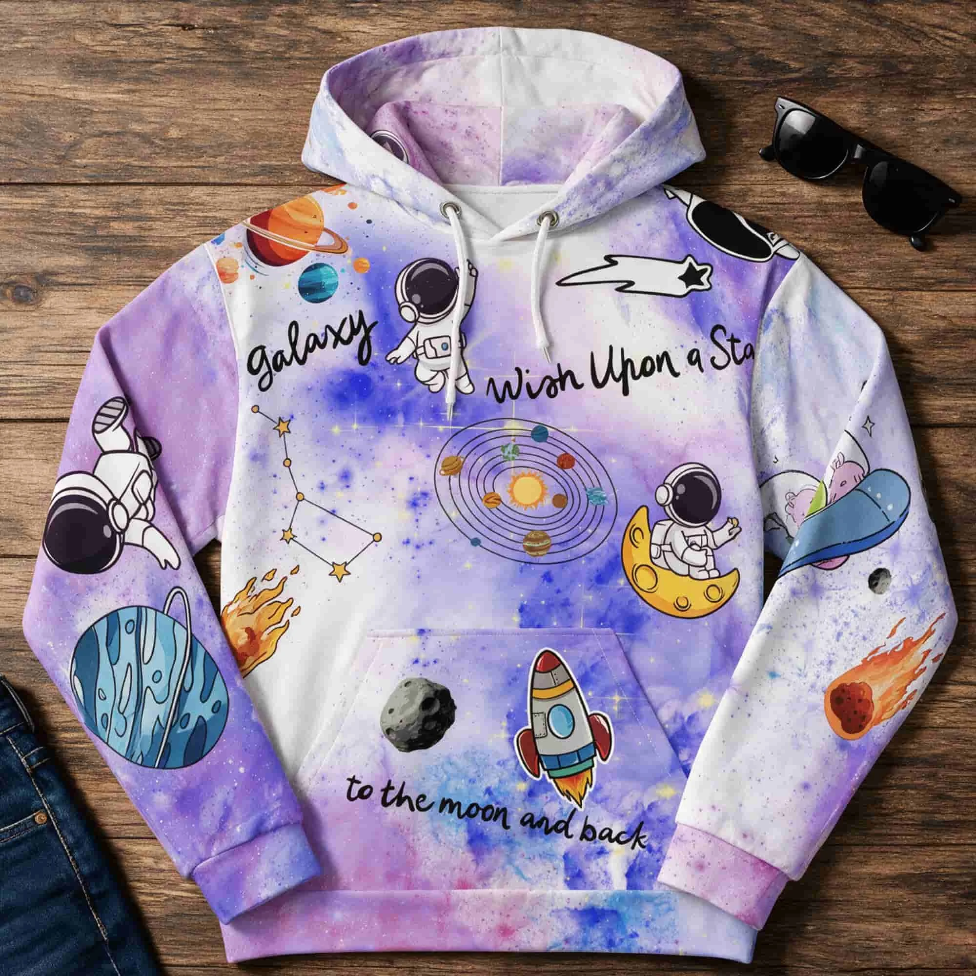Space Themed Streetwear Hoodie