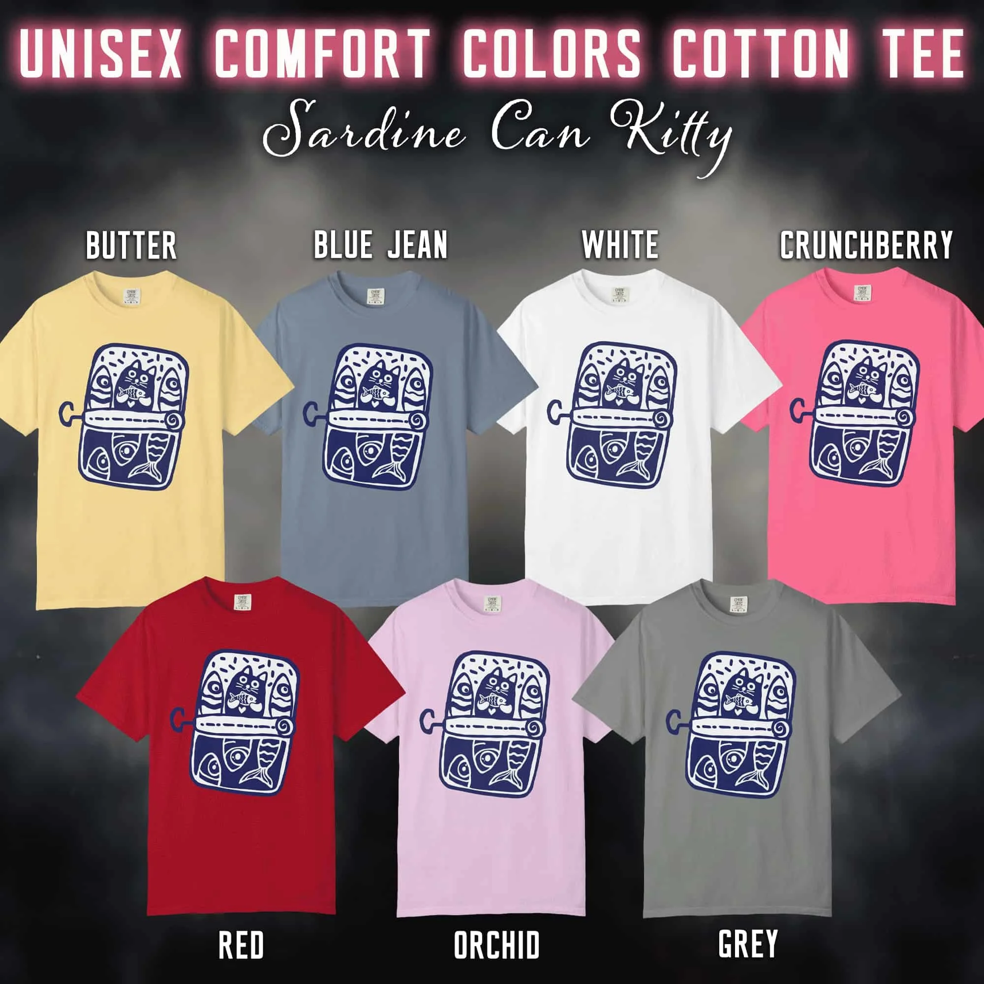 Sardine Can Kitty Unisex T-Shirt