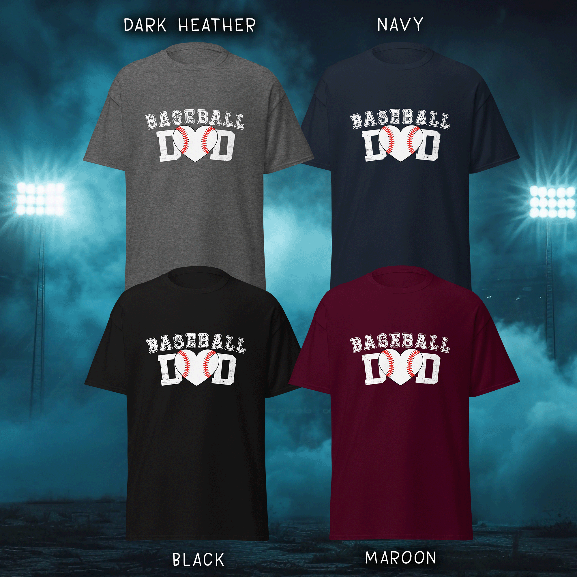 Baseball Dad Classic Cotton Sports Tee