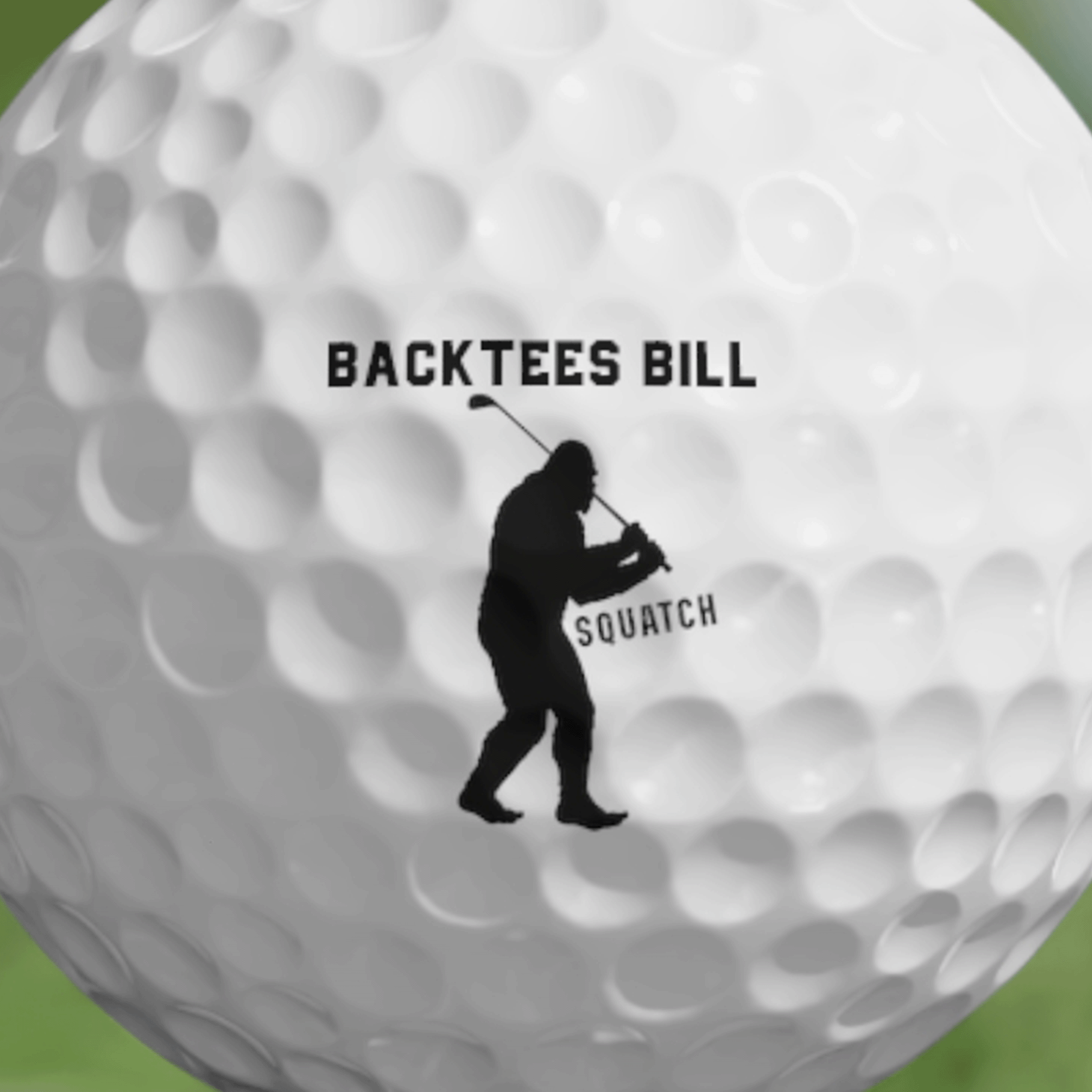PERSONALIZED Name Sasquatch Golfer Golf Balls