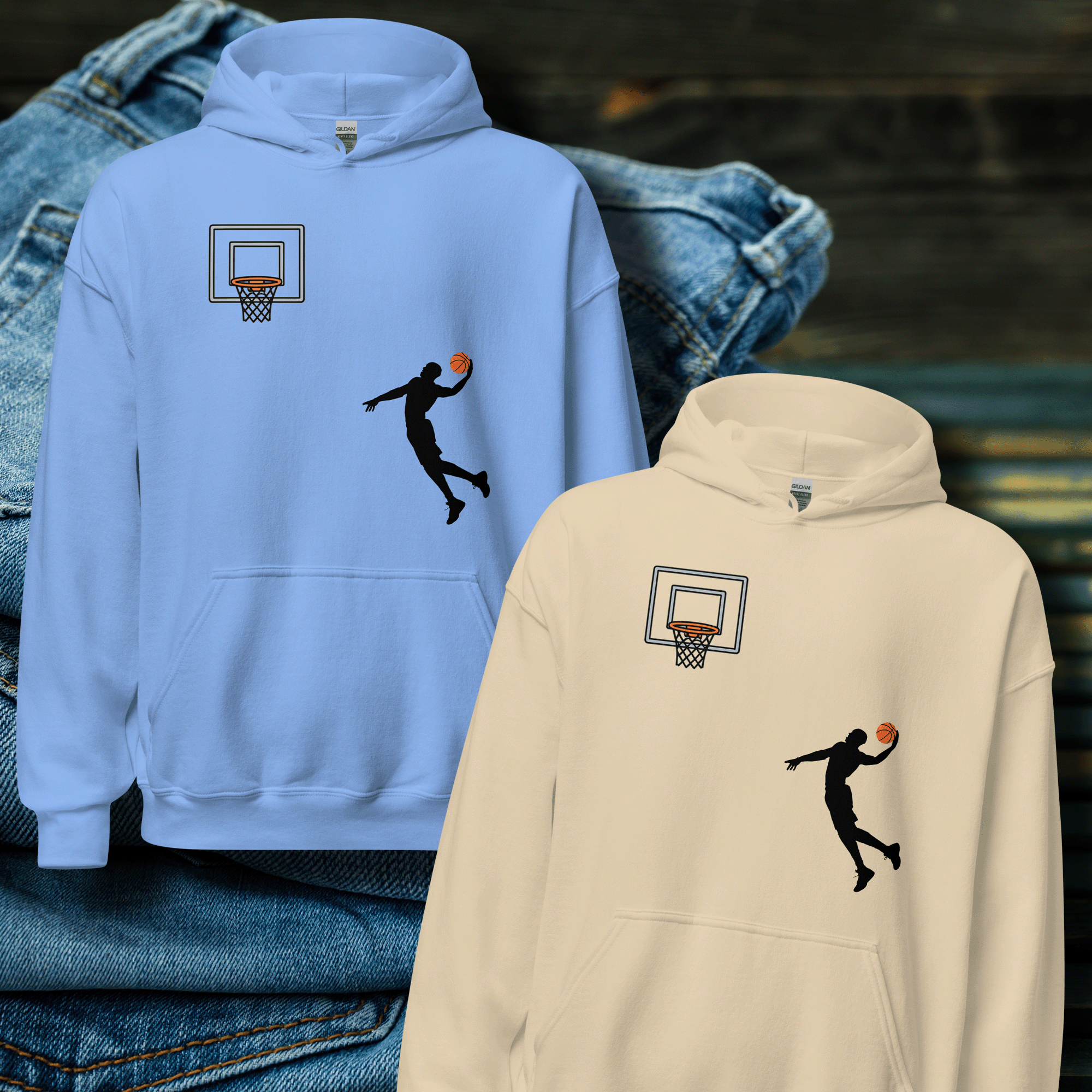 Basketball Classic Cotton Hoodie Sweatshirt