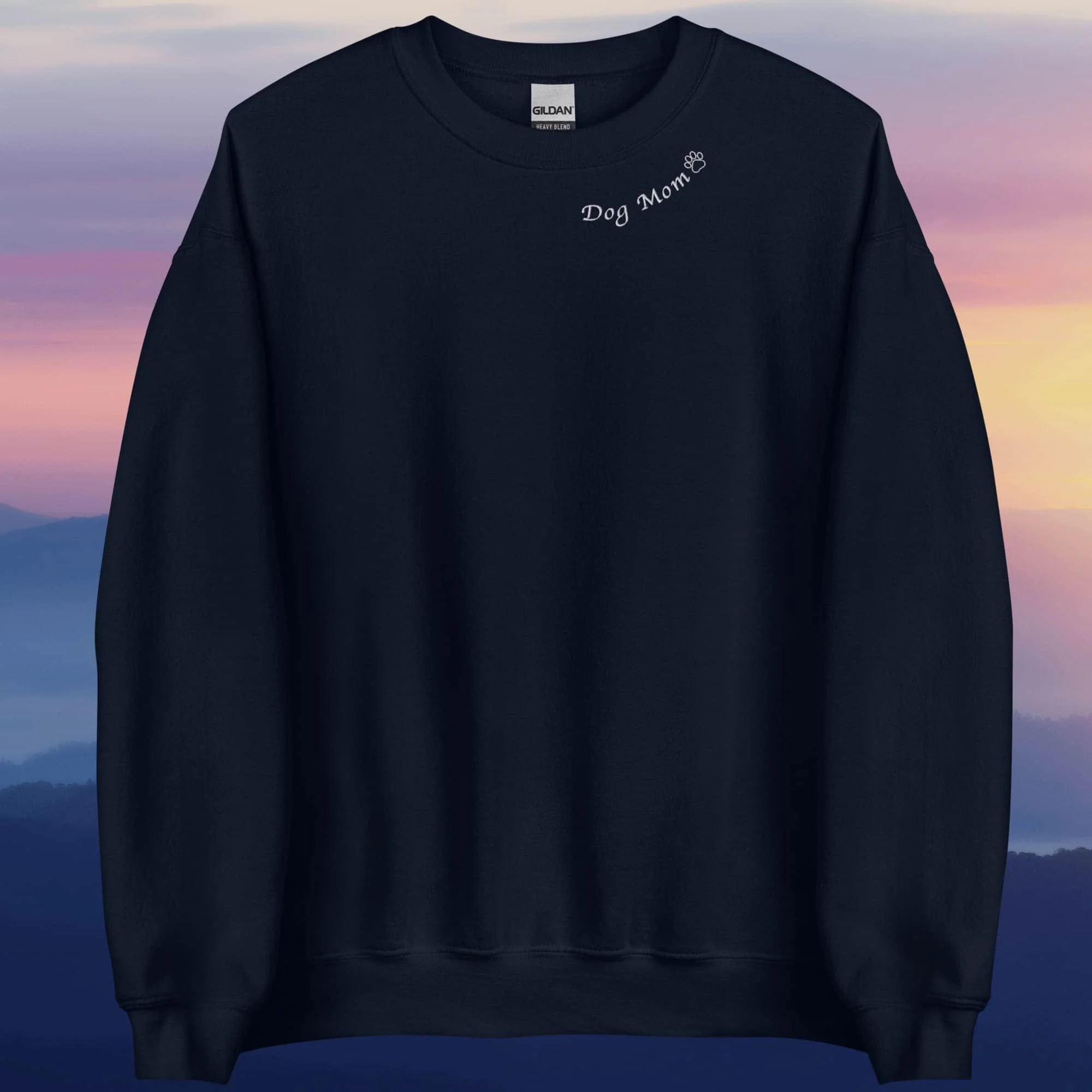 Embroidered Dog Mom Unisex Sweatshirt