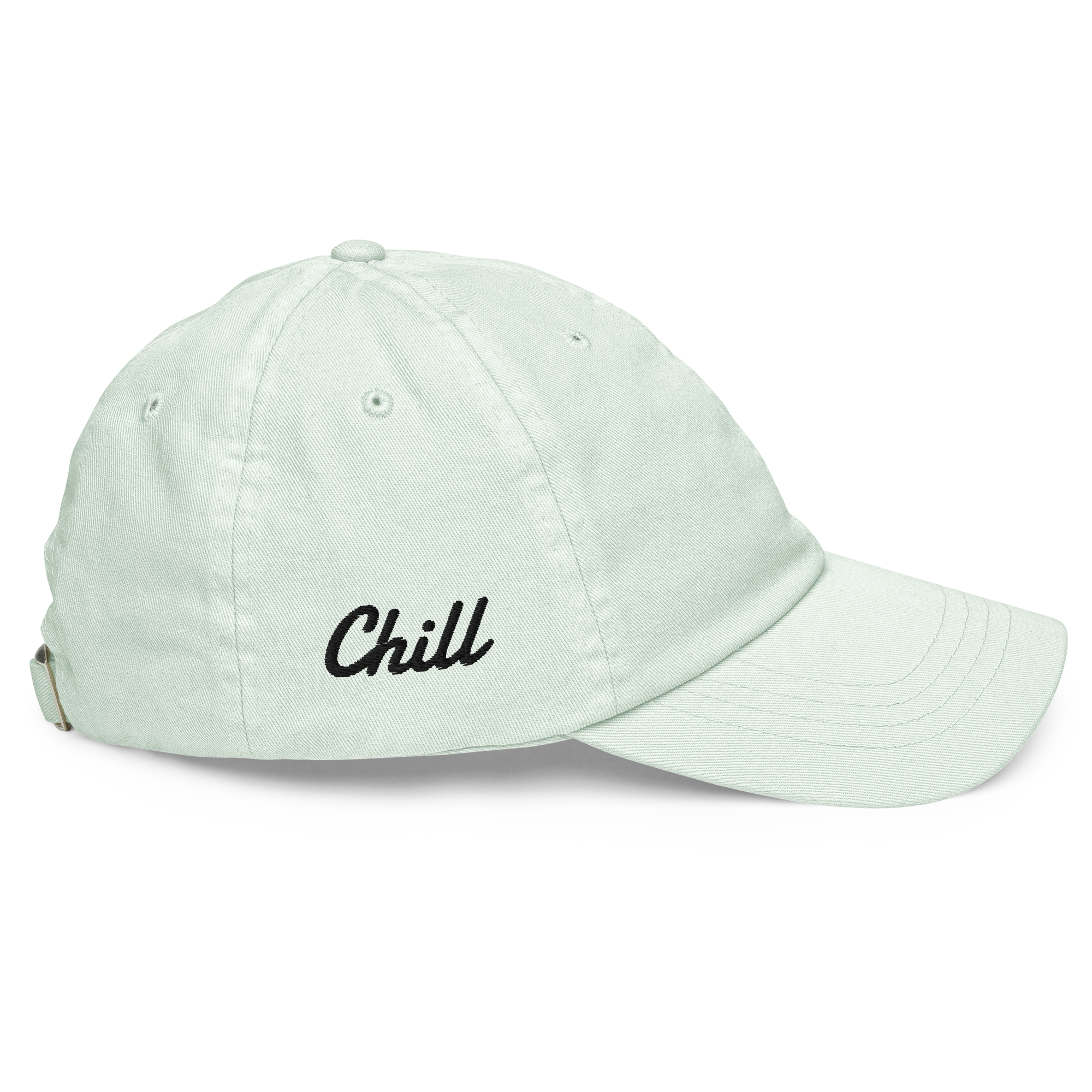 Embroidered Pink Flamingo Chill Pastel Cap