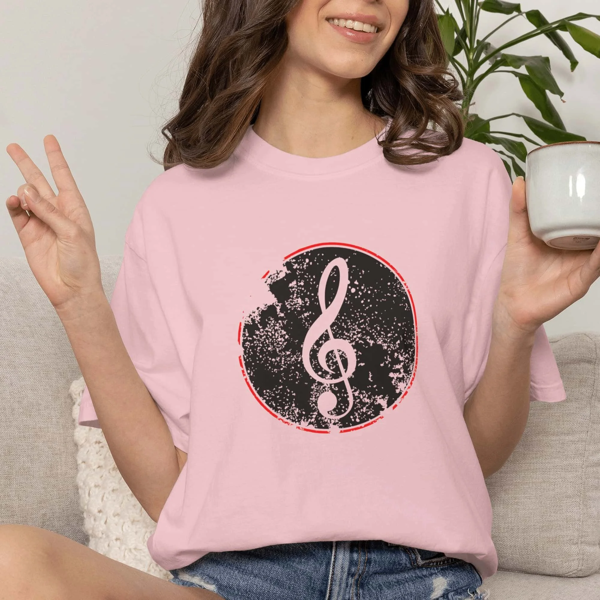 Music Lover Grunge Graphic T-shirt