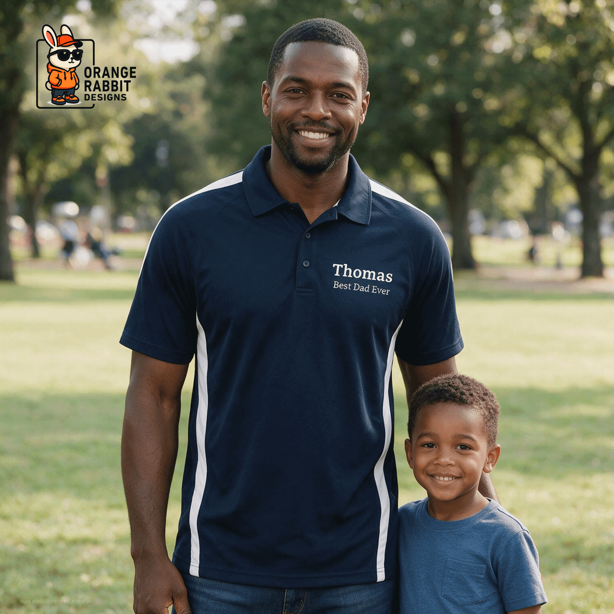 Personalized Name Men's PosiCharge Micro-Mesh Colorblock Polo
