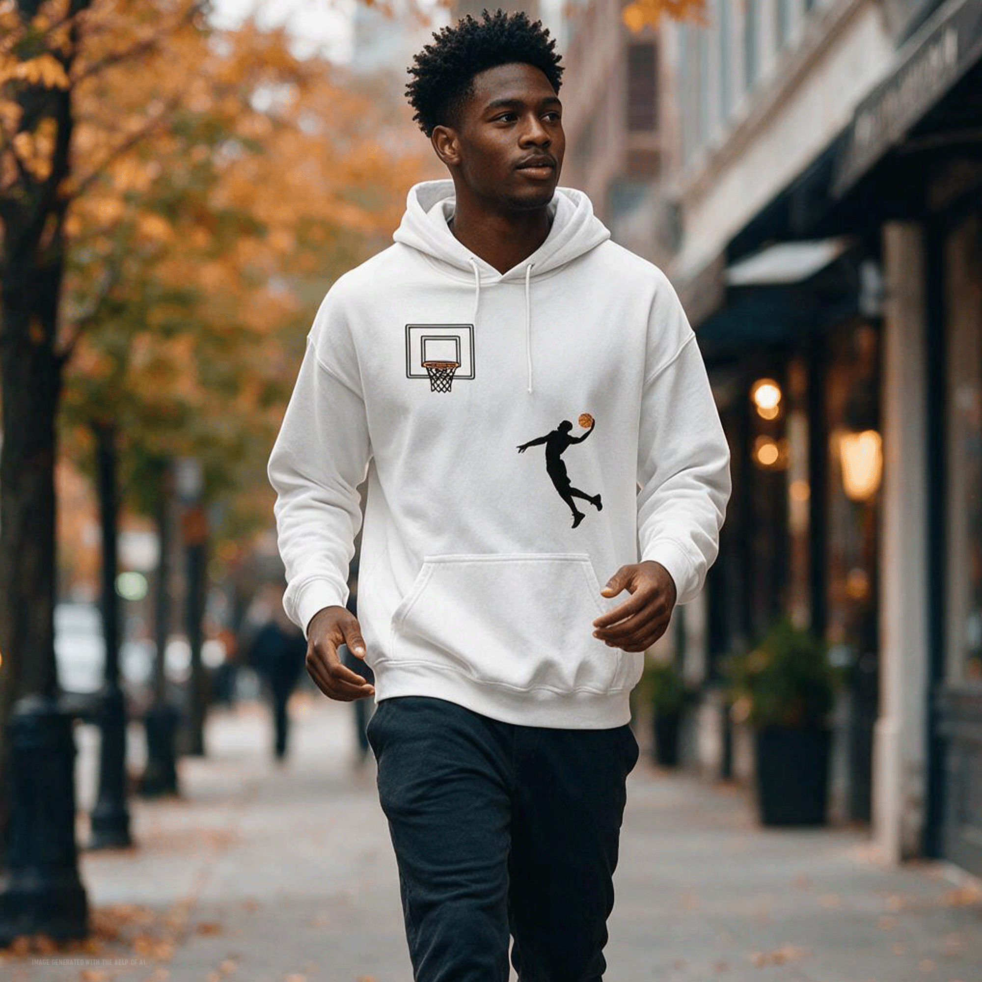 Basketball Classic Cotton Hoodie Sweatshirt