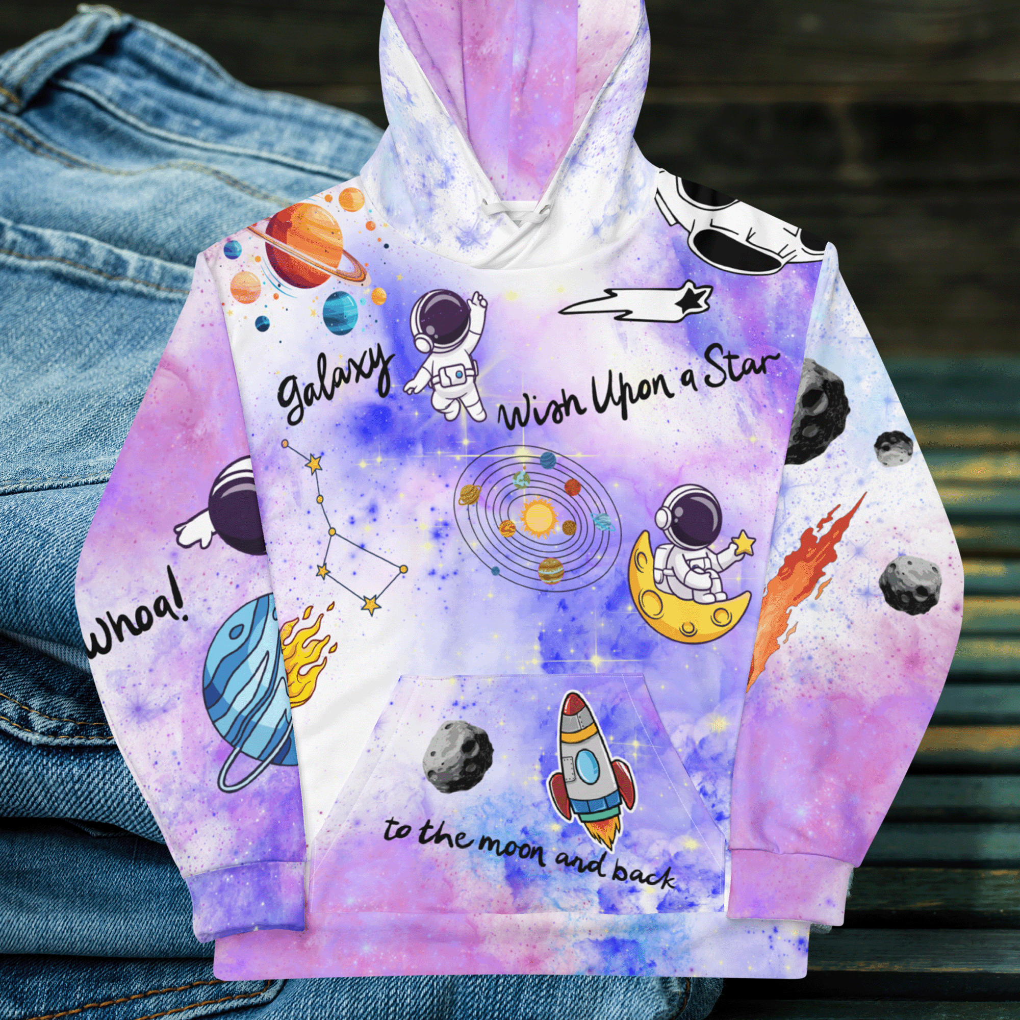Space Themed Streetwear Hoodie