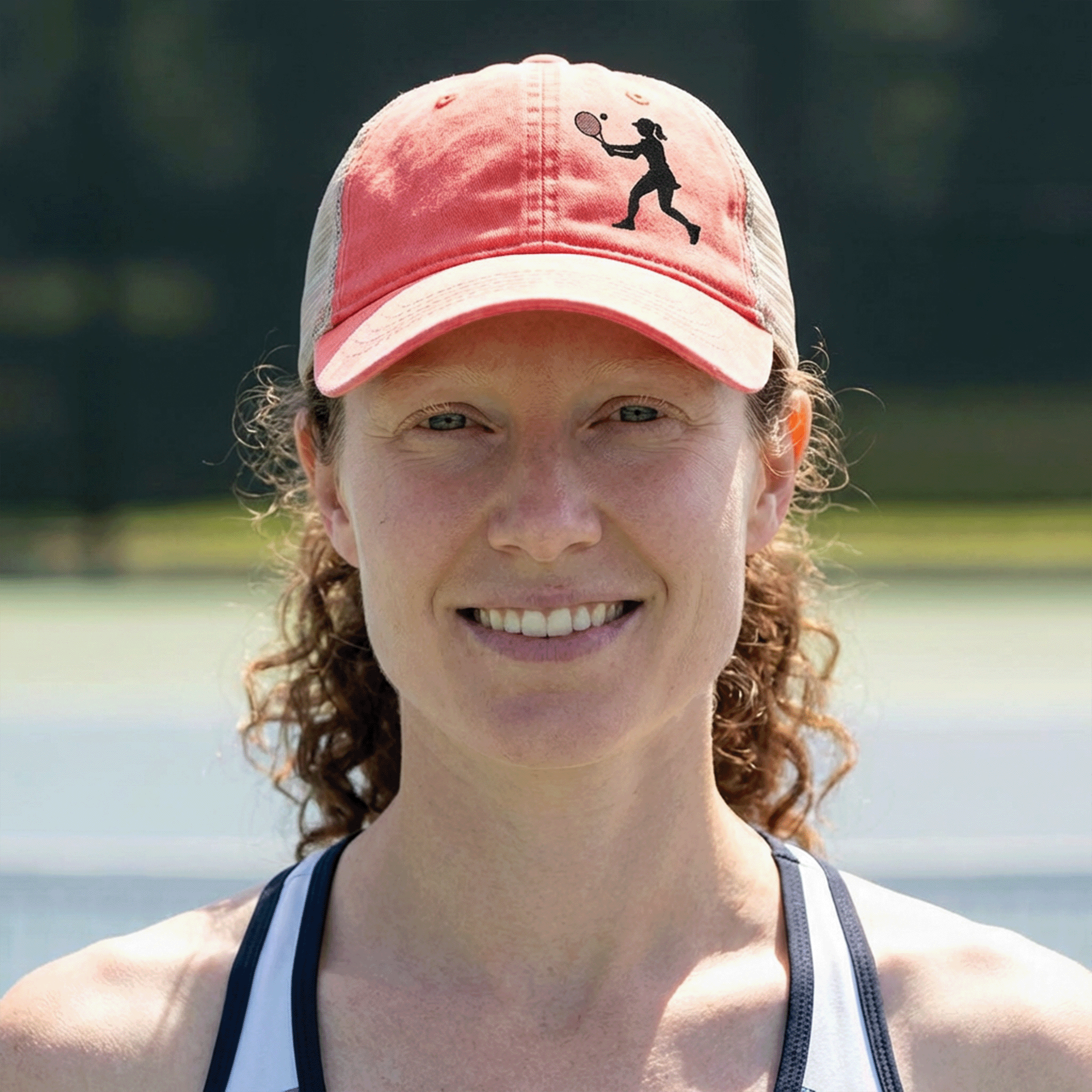 Women's Tennis Washed Mesh-Back TESS Cap