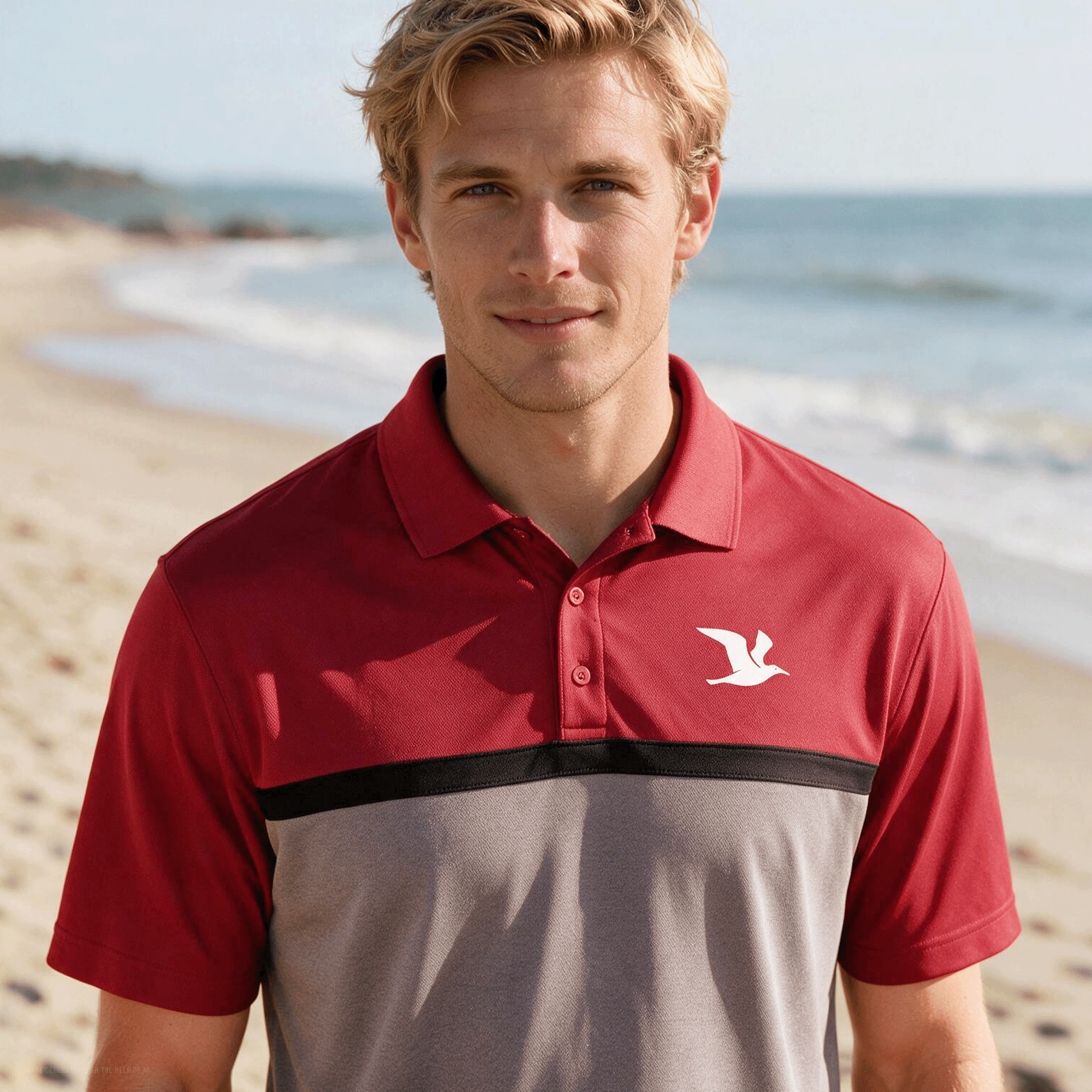 Men’s Seagull UV Micropique Colorblock Polo