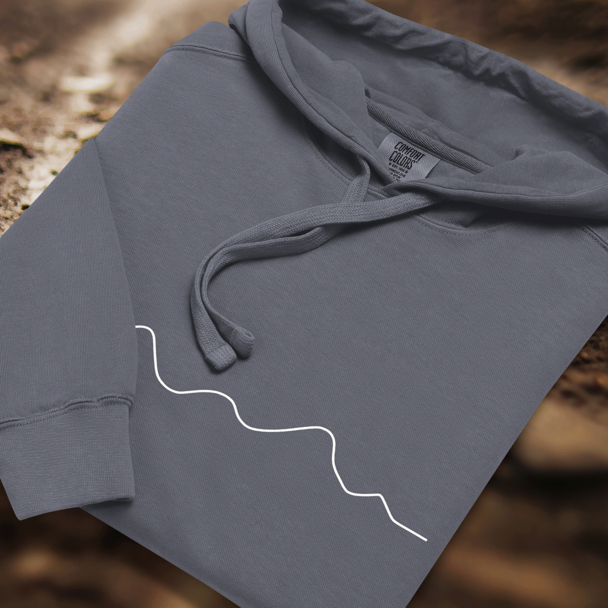 Minimalist Mountain Bike Hoodie