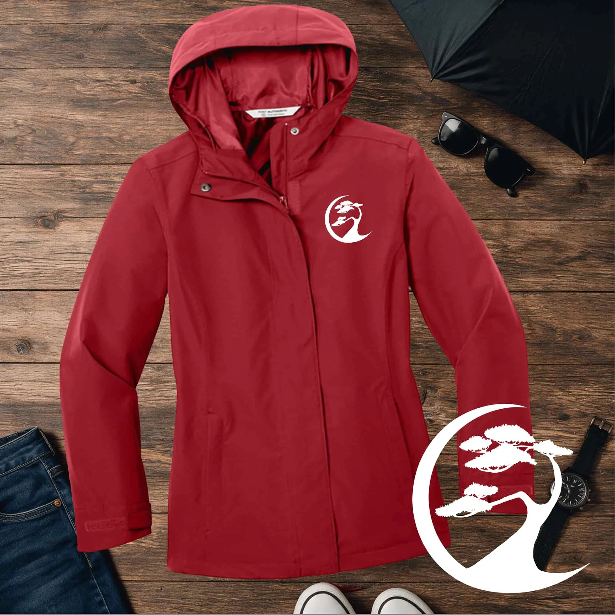 Women's Bonsai Tree Rain Jacket