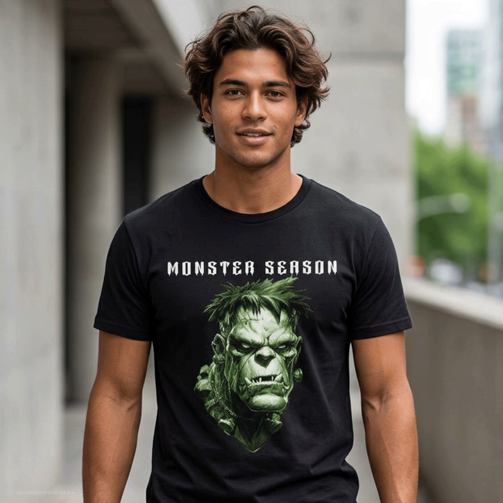 Monster Season Frankenstein Eco-friendly T‑Shirt