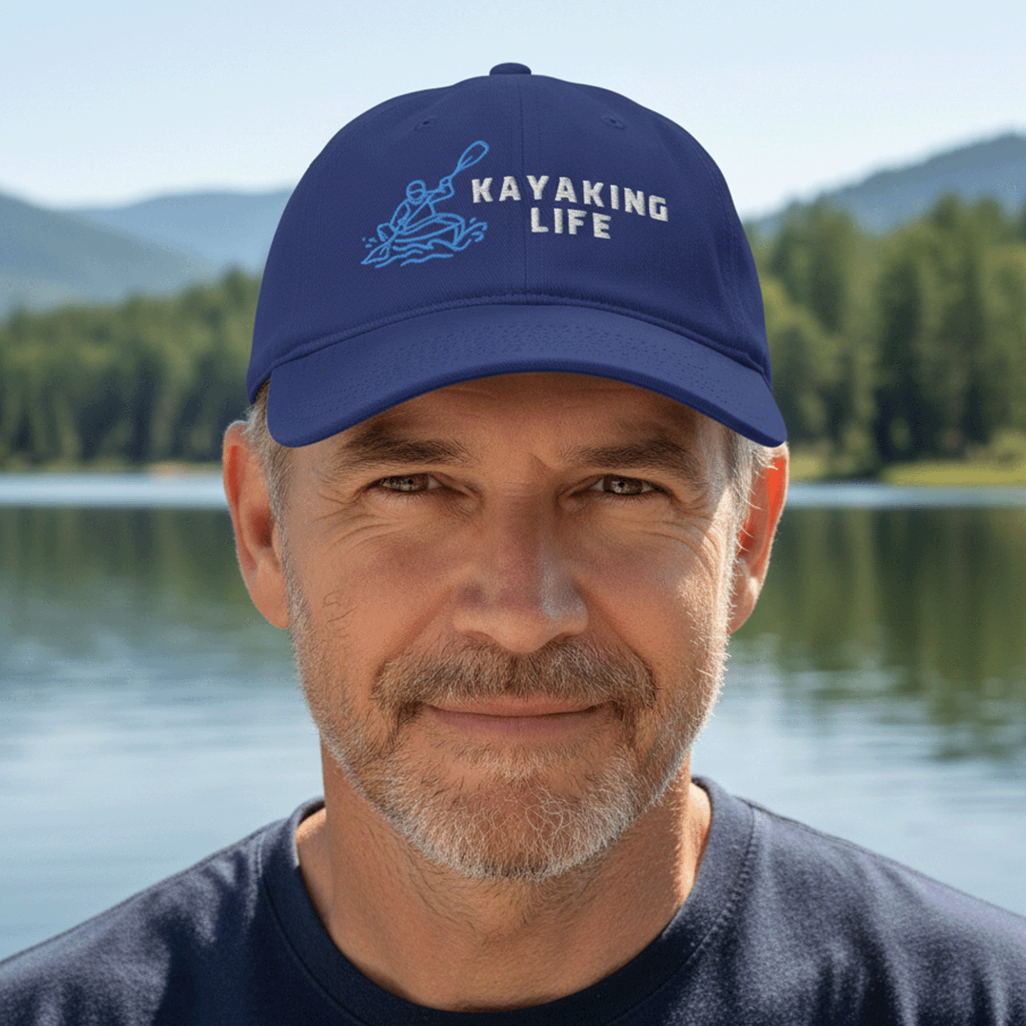 Embroidered Kayaking Life Low-profile Cap
