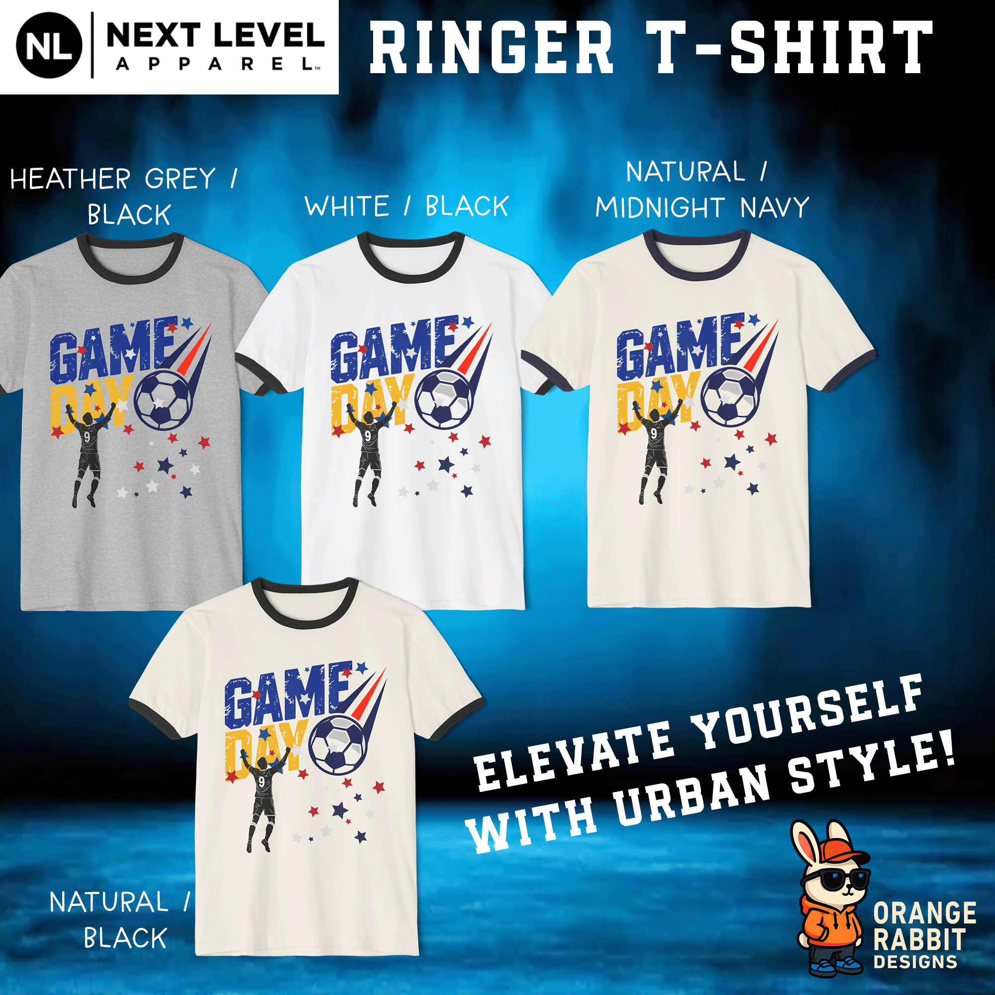 USA Soccer Game Day Ringer T-Shirt