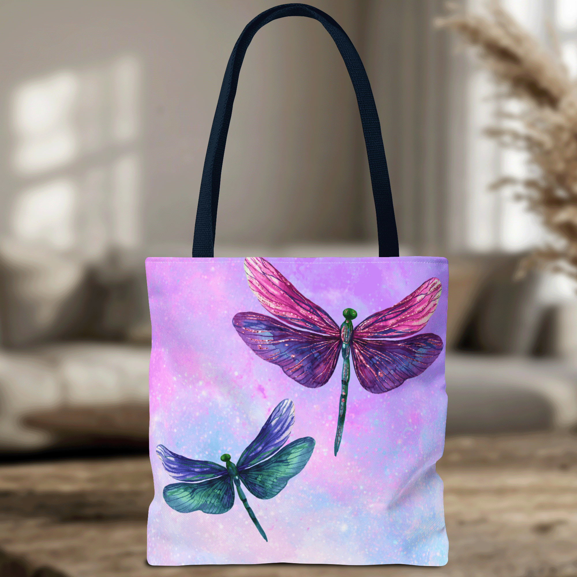 Personalized Dragonfly Tote Bag