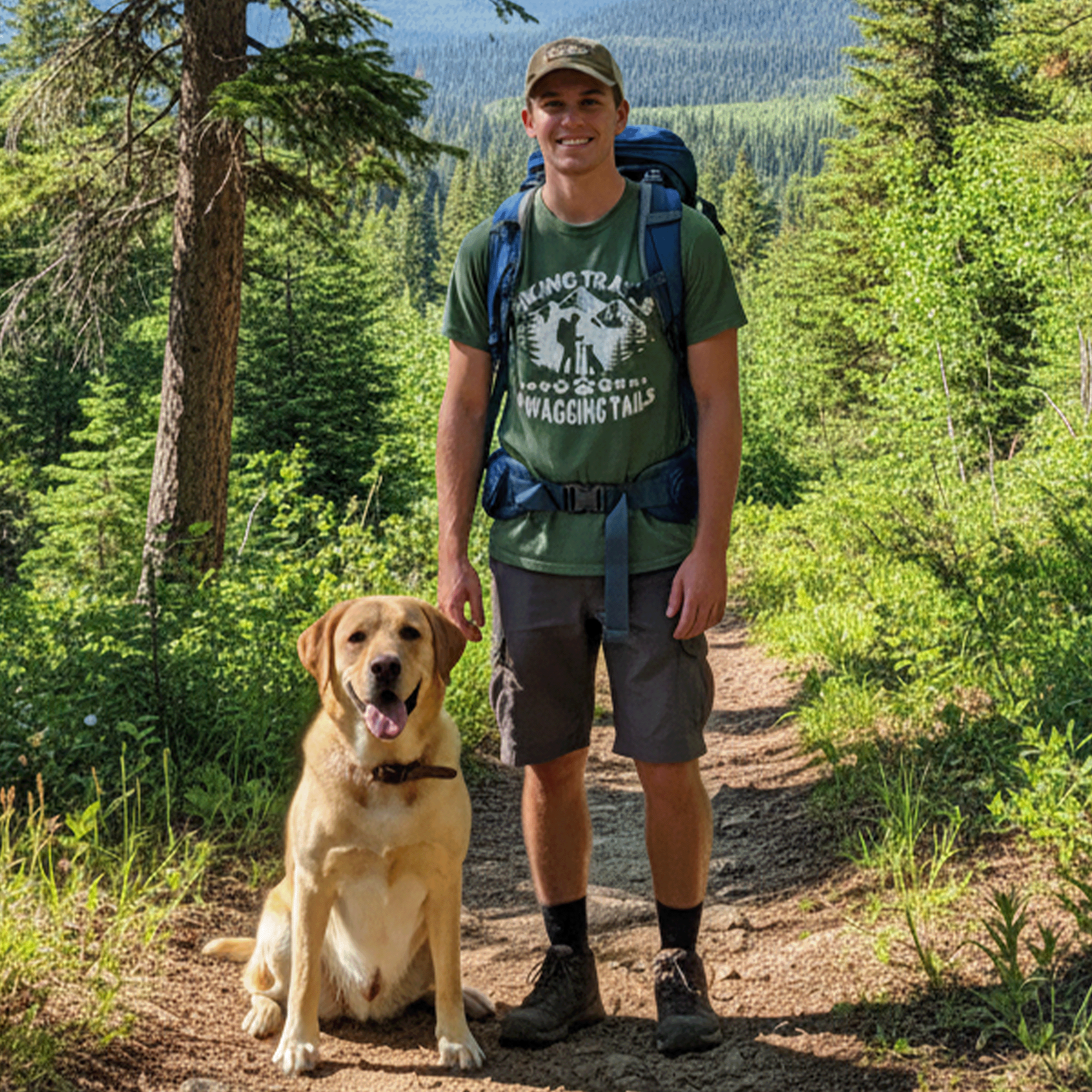 Hiking with Dogs T-shirt