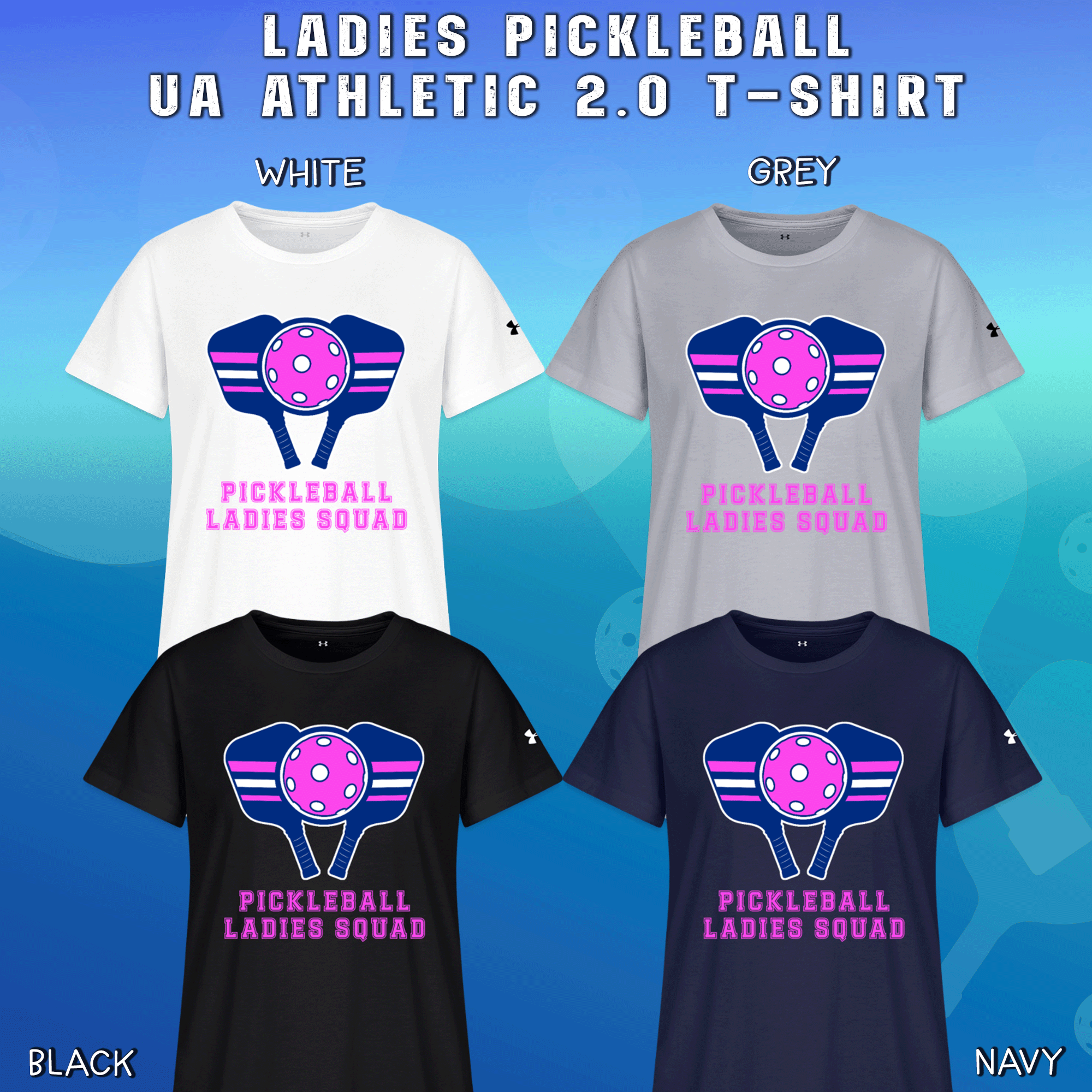 Ladies Pickleball Under Armour Athletic 2.0 T-Shirt
