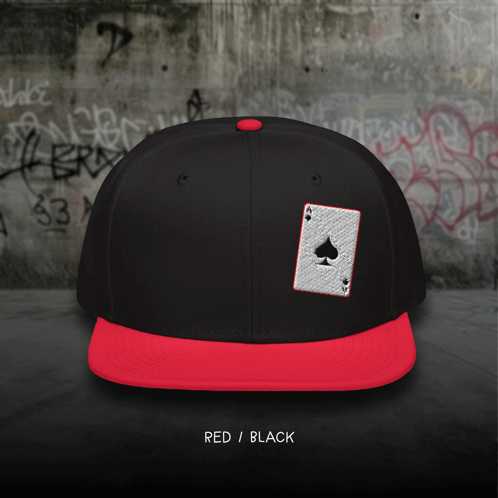 Ace of Spades Card Snapback Cap