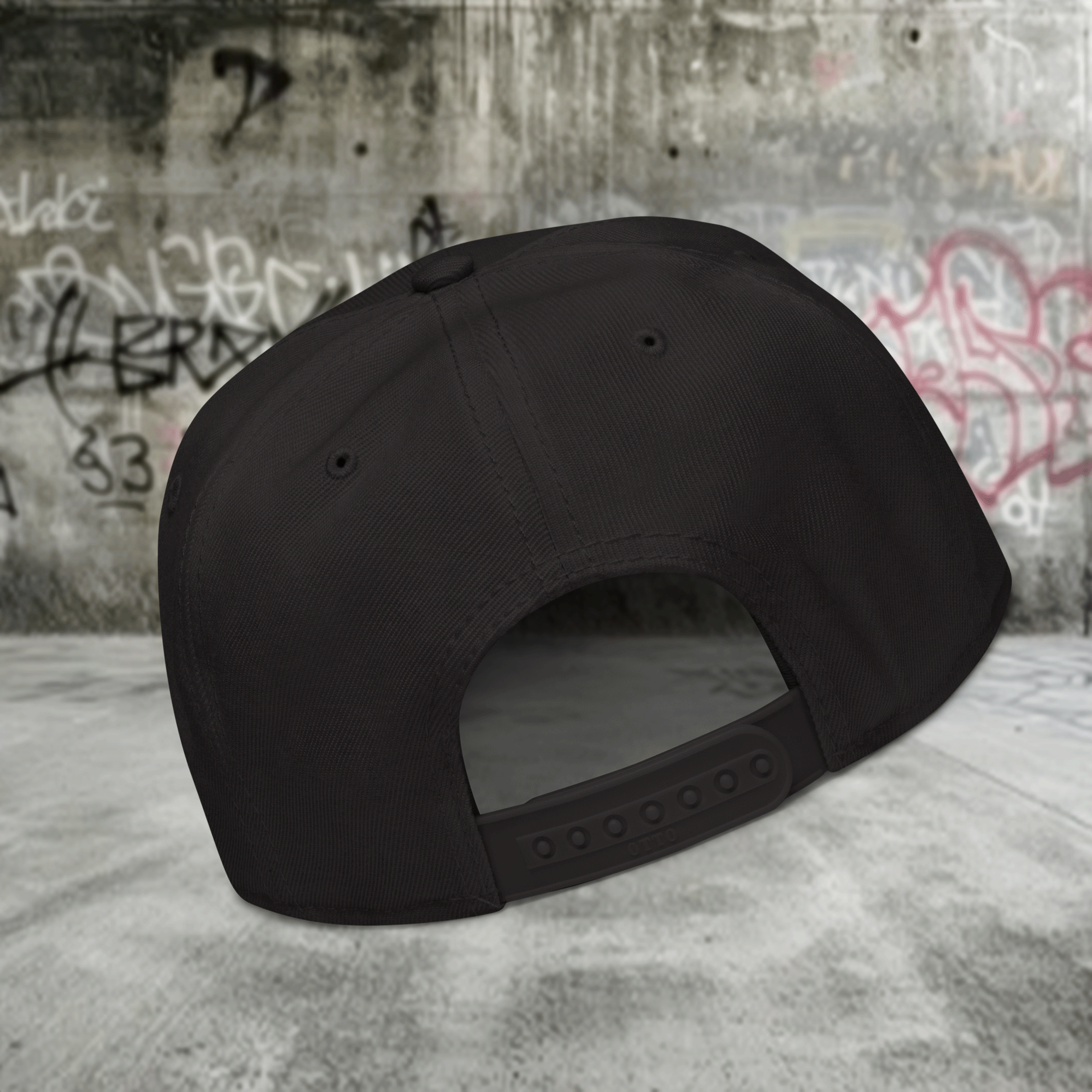 Embroidered 8 Ball Streetwear Snapback Cap