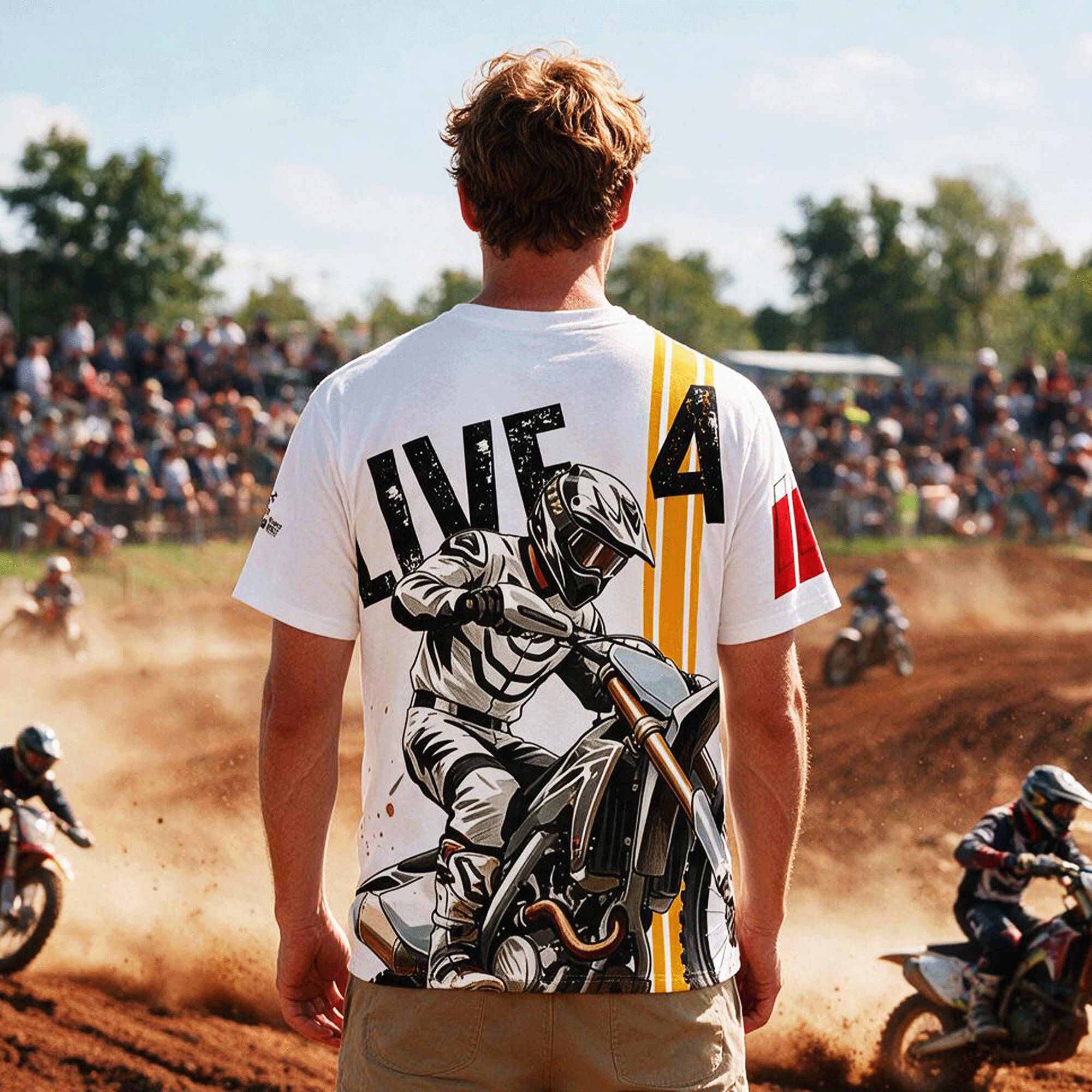 Live 4 Motocross All-Over Print Tee