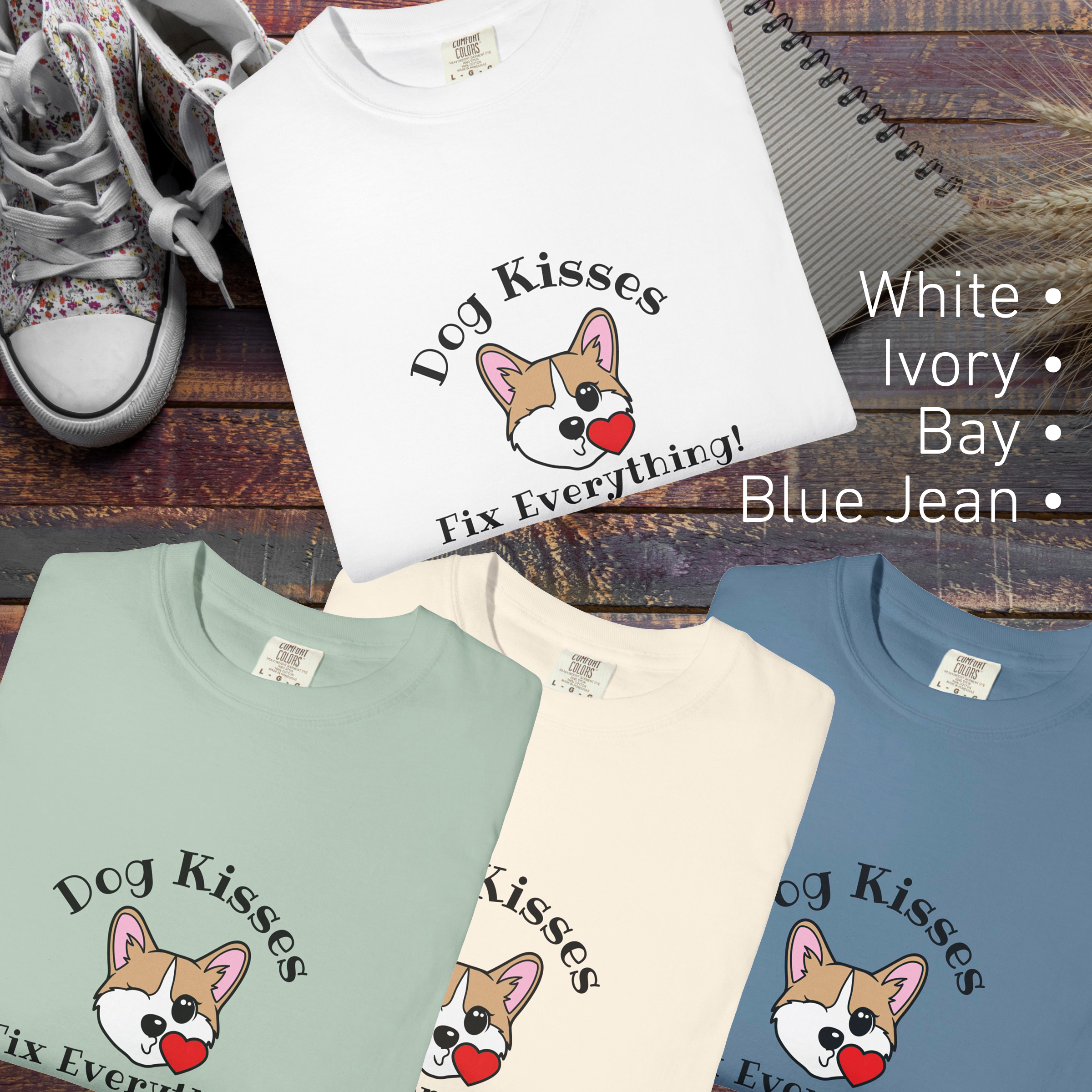 Dog Kisses Fix Everything T-shirt