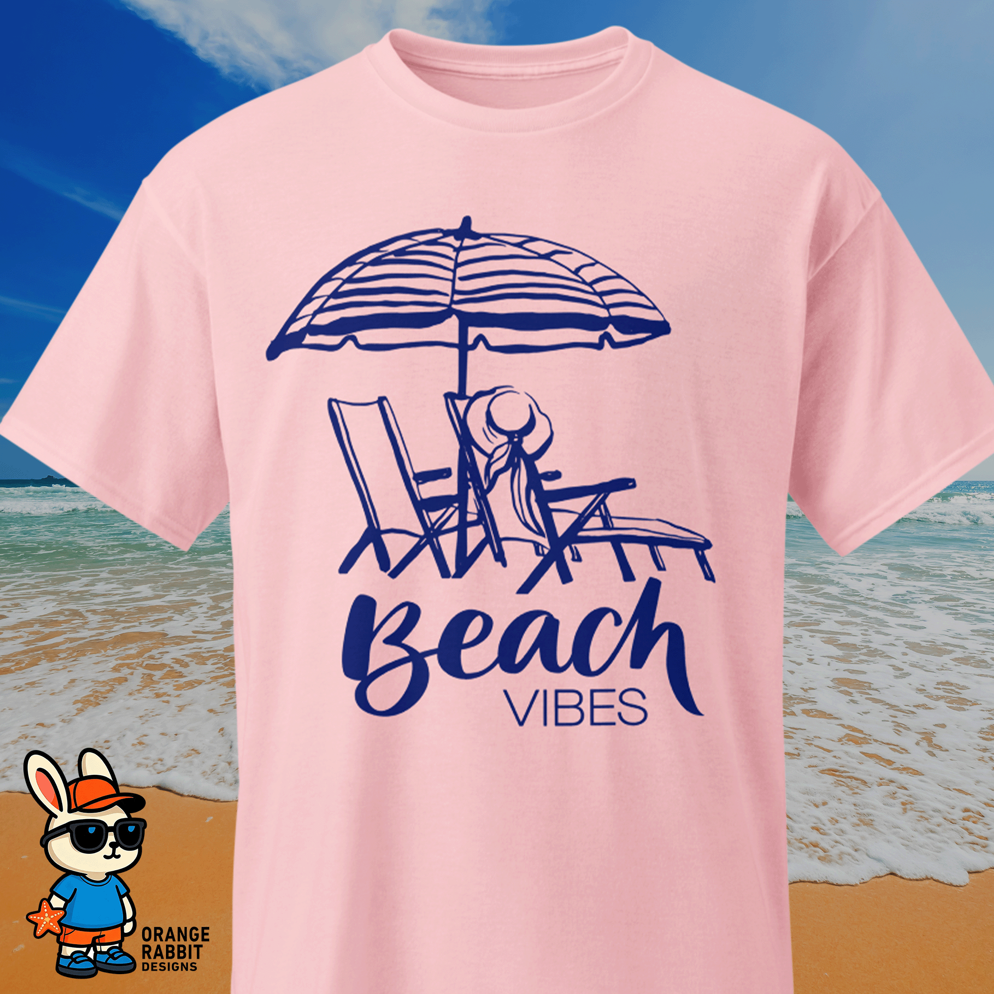 Beach Chairs Summer Vibes DryBlend® T-Shirt