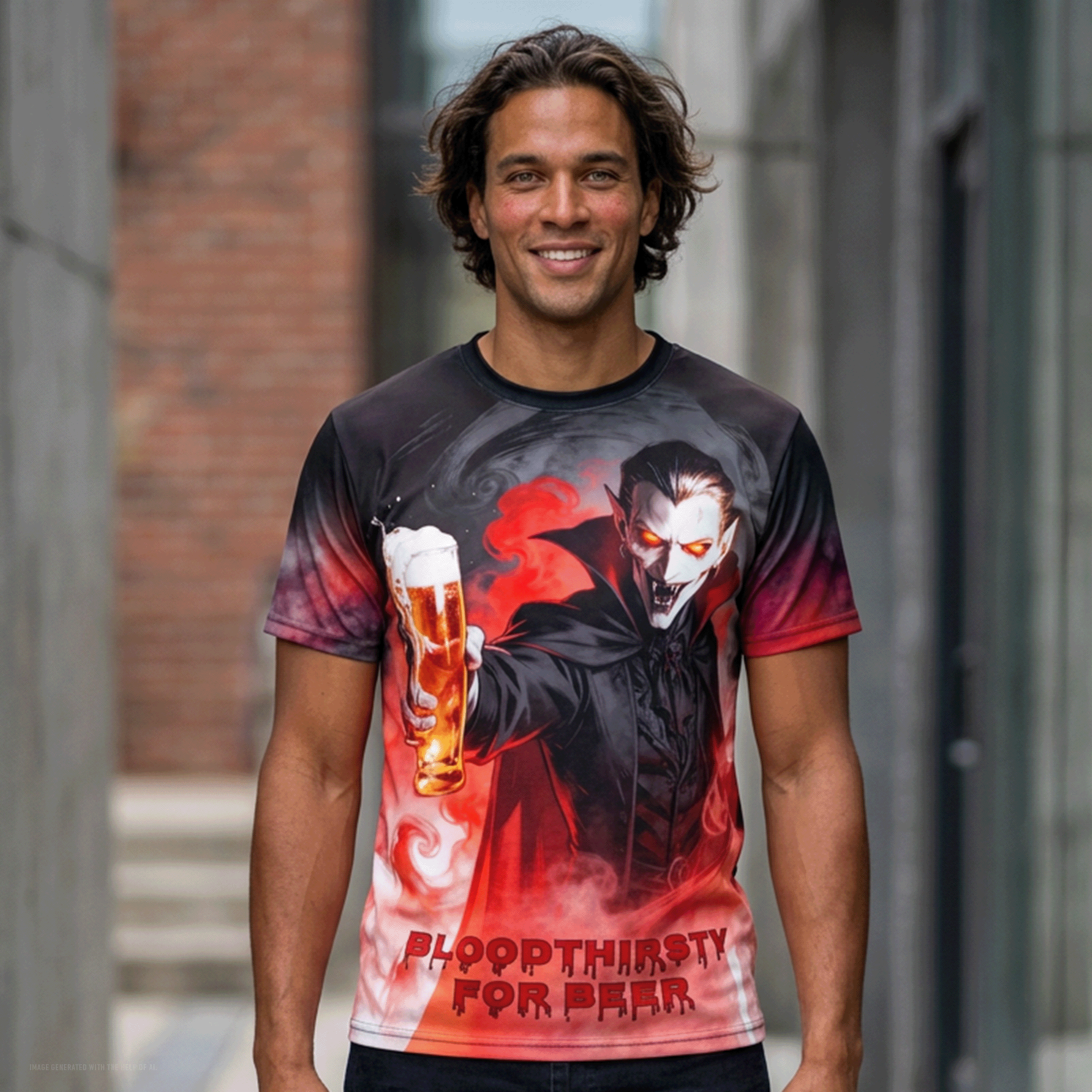 Vampire Cheers All-Over Print Tee