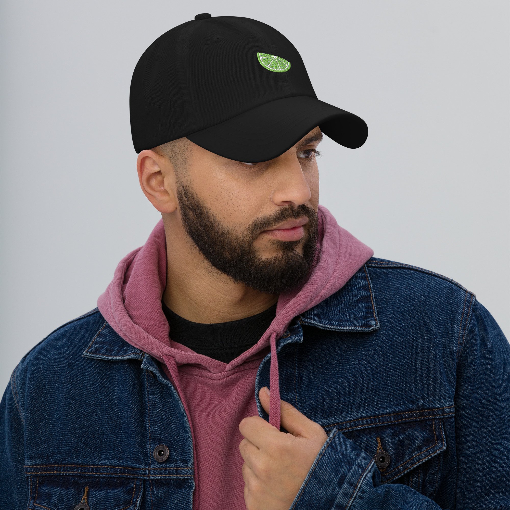 Embroidered Lime Wedge Ball Cap