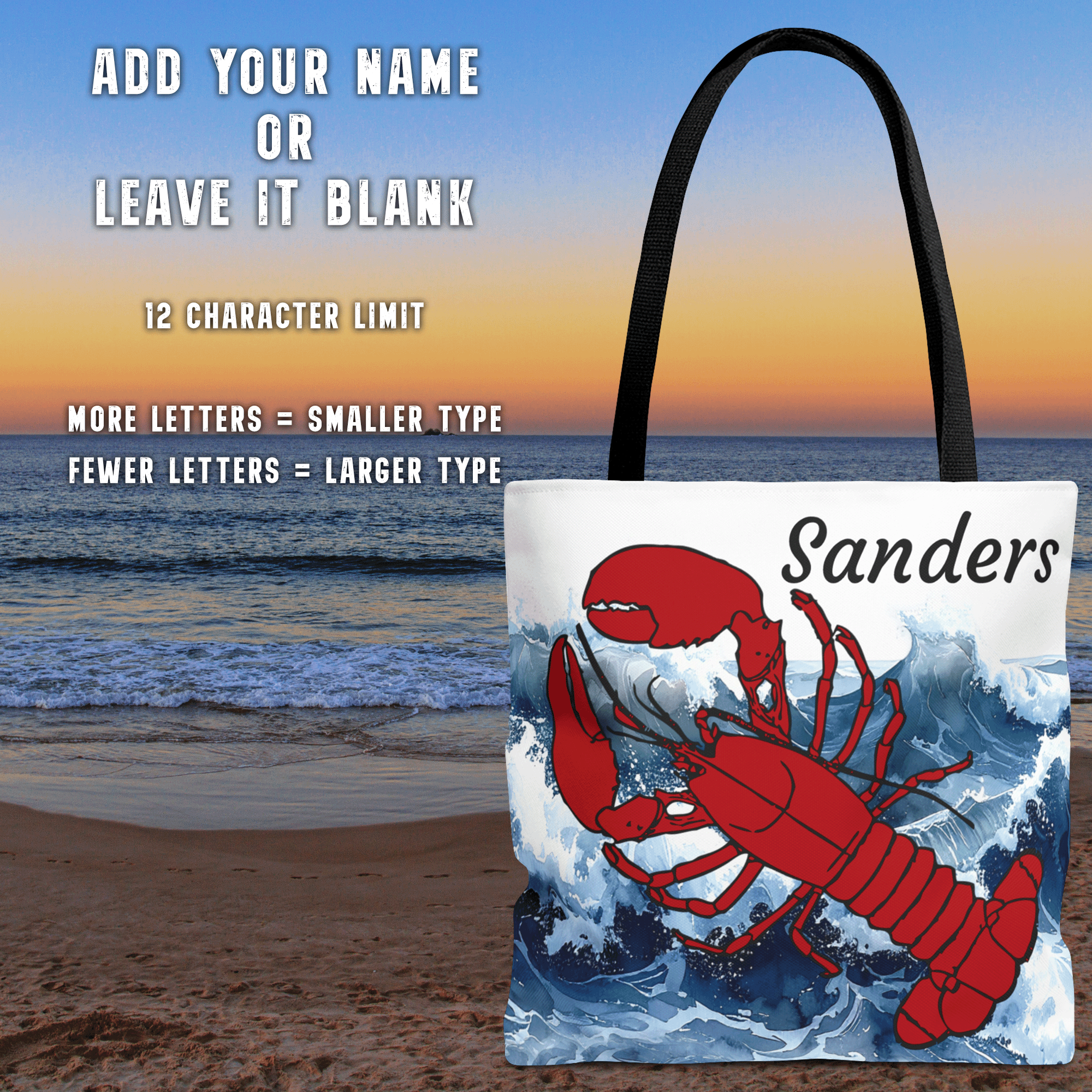 Lobster Ocean Beach Boating Tote Bag