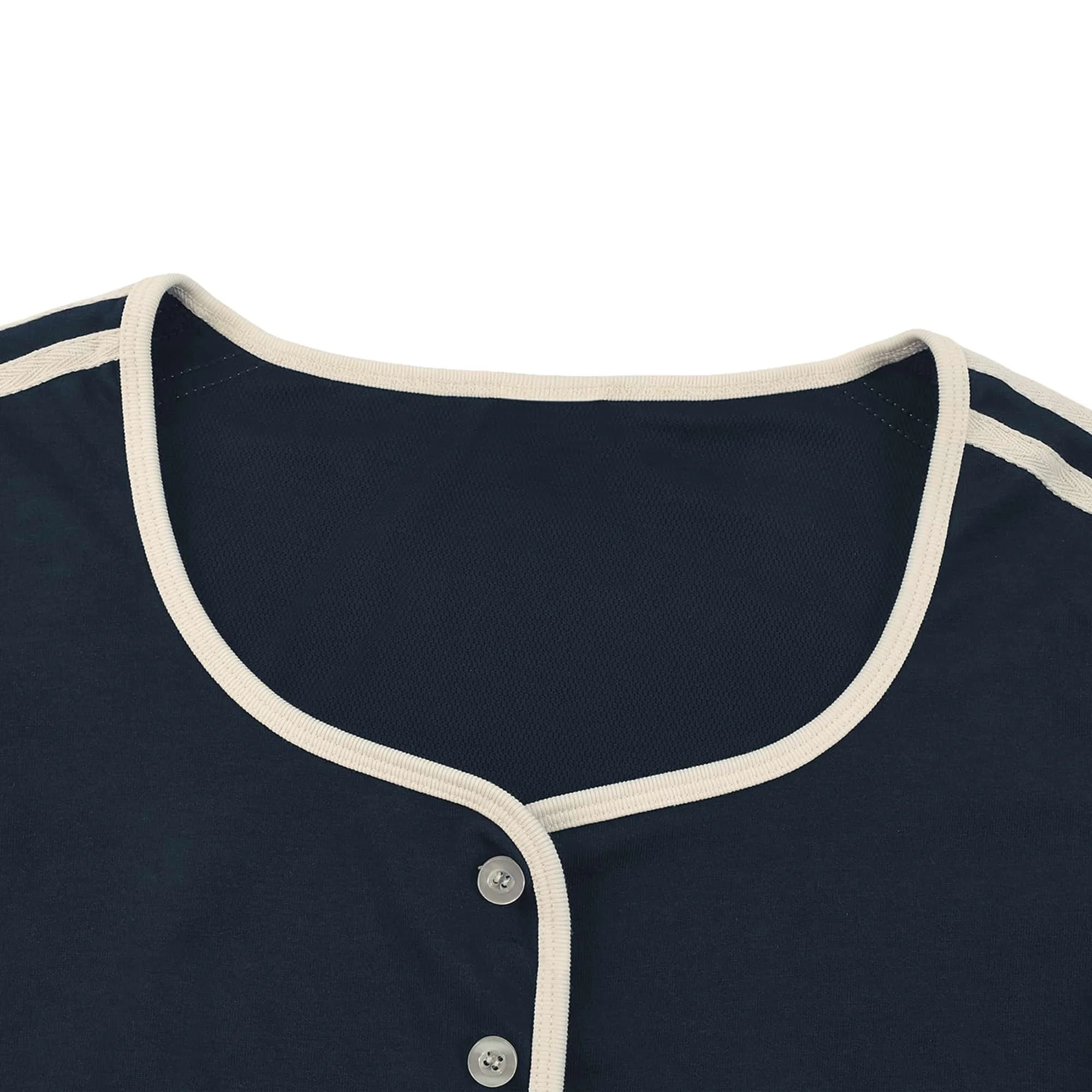 Women's Hearts Color Block Crop T-Shirt