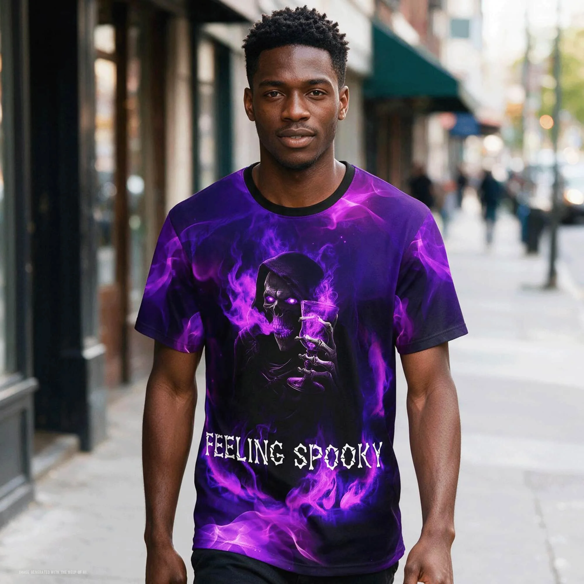 Purple Reaper All-Over Print Tee