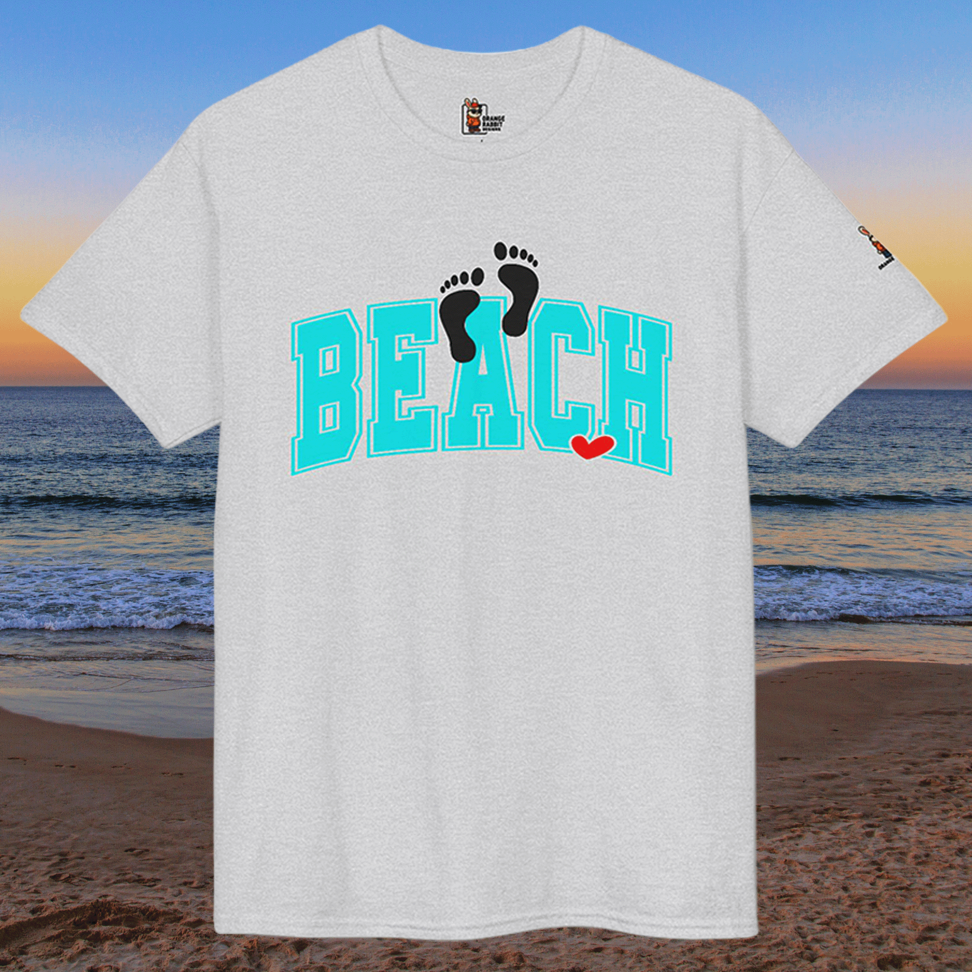 Beach Footprint Dryblend Tee