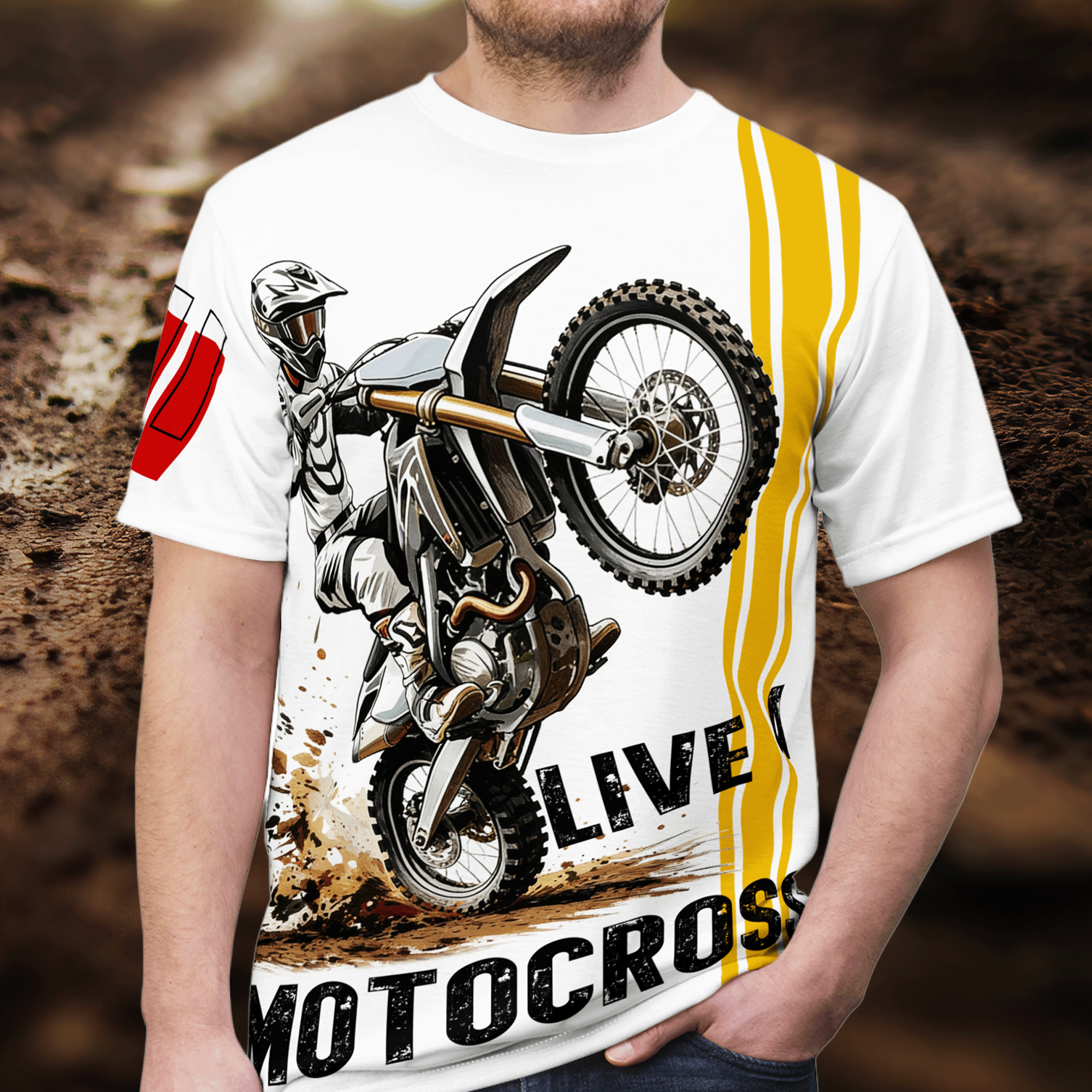 Live 4 Motocross All-Over Print Tee