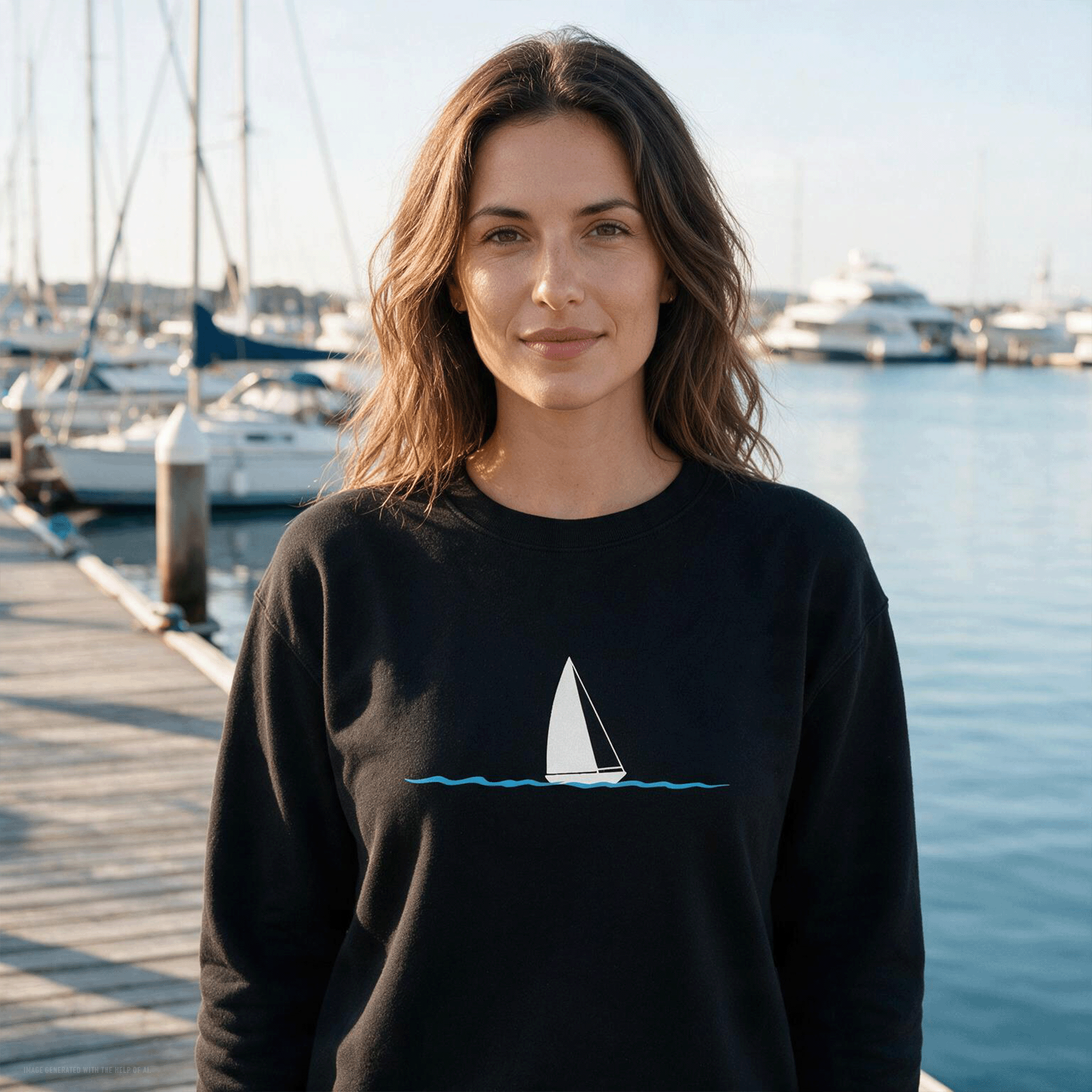Women's Sailboat Long Sleeve UV Sun Shirt