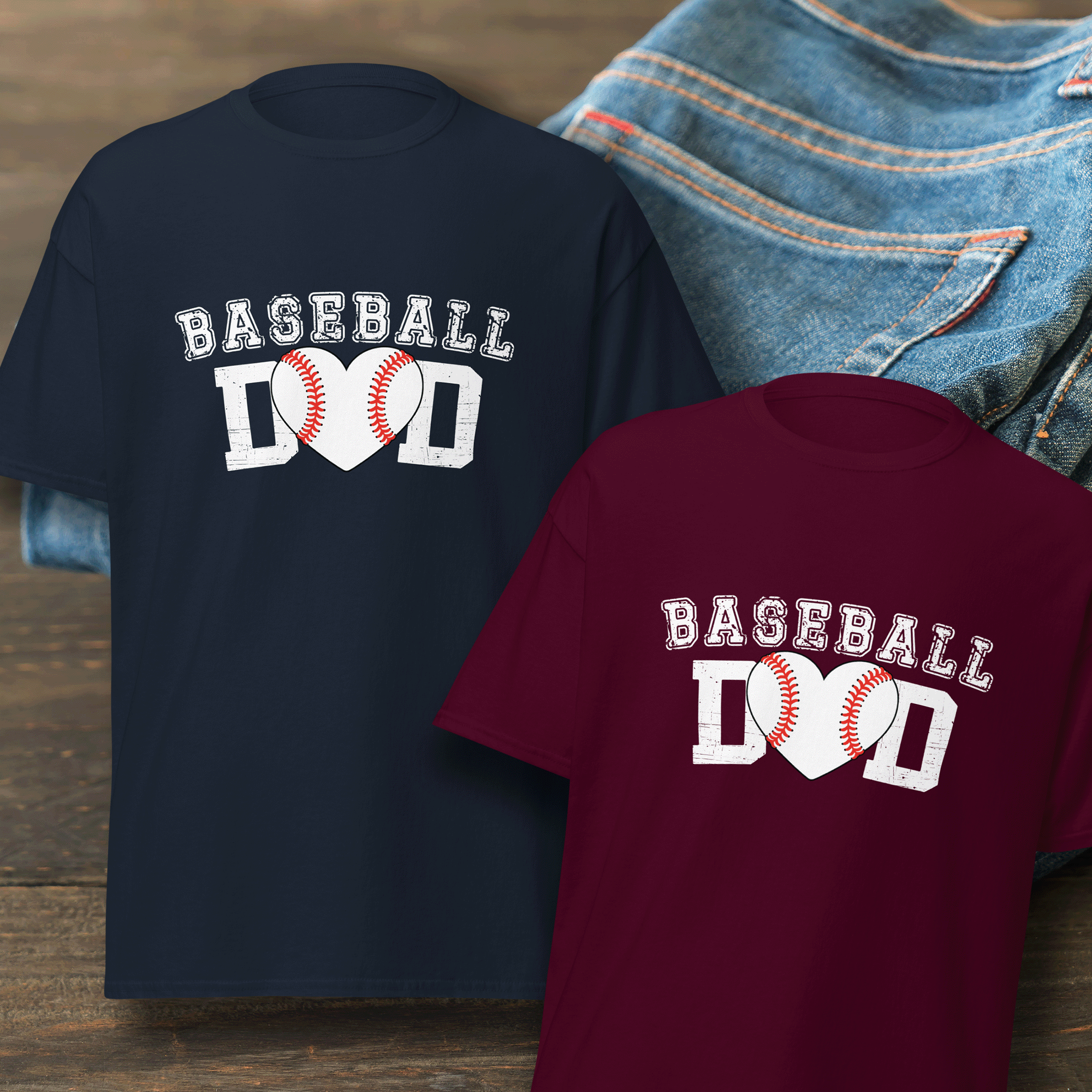 Baseball Dad Classic Cotton Sports Tee