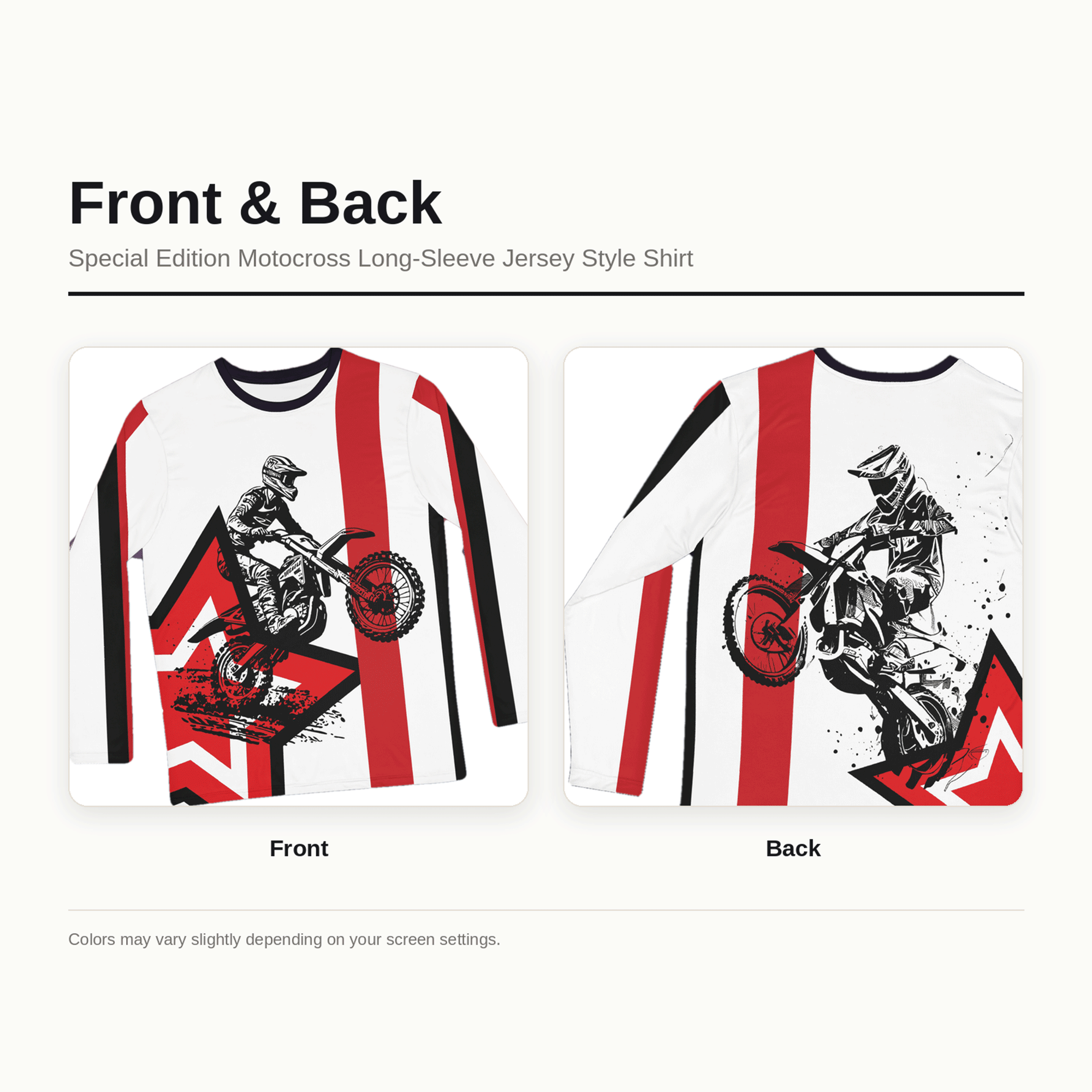 Motocross Star Long Sleeve Shirt