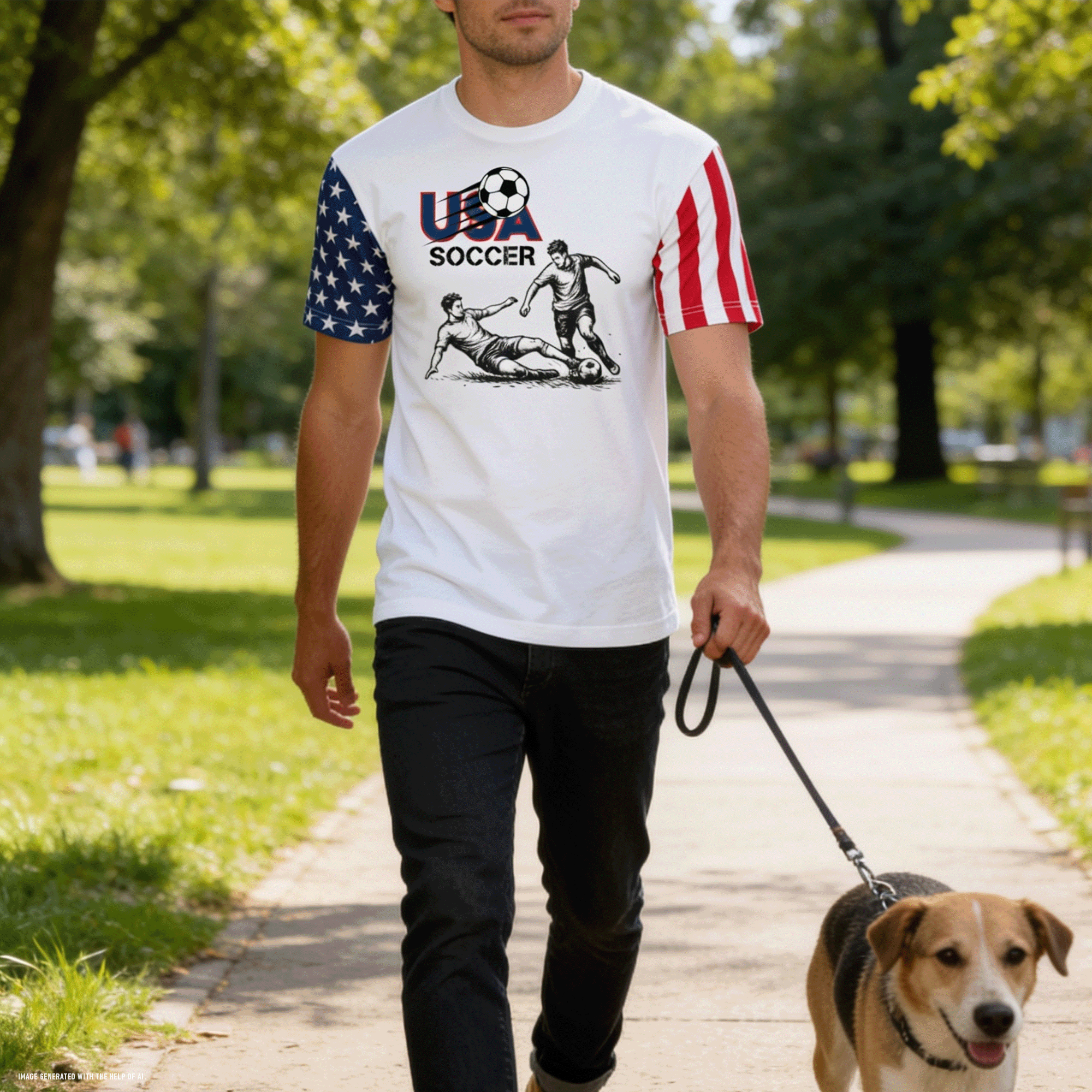 USA Soccer Players Unisex Stars & Stripes T-Shirt