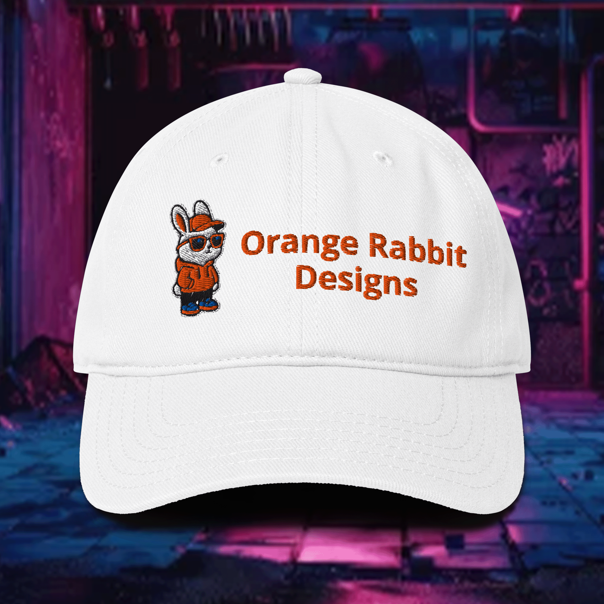 Orange Rabbit Designs Embroidered Low-profile Cap