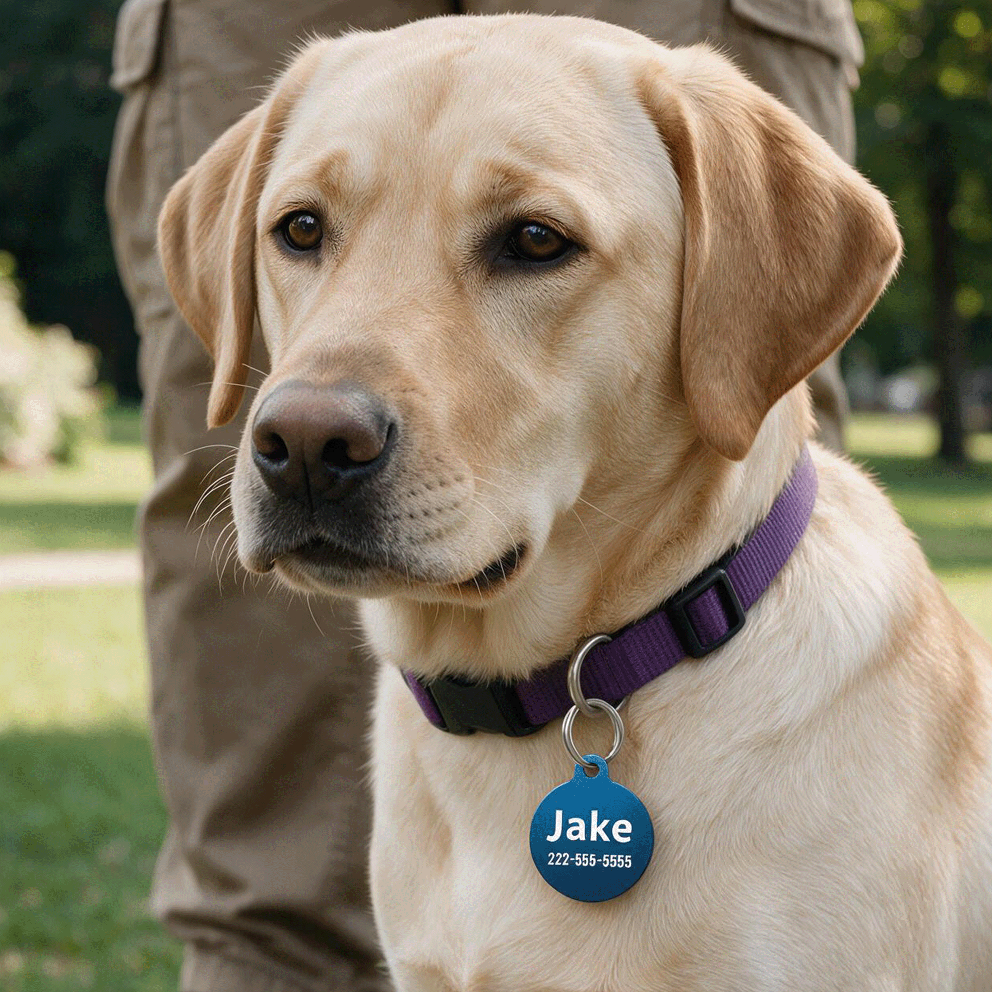 Engraved Pet Tag — Custom Name & Phone ID